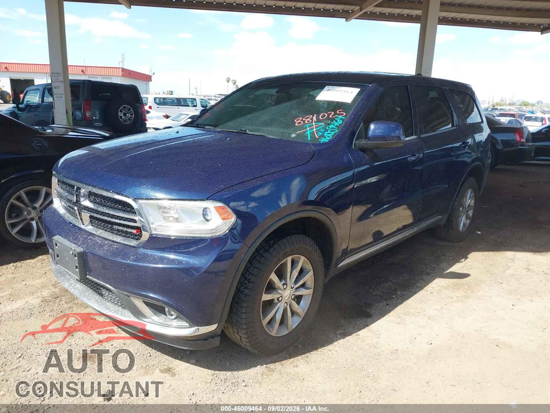 DODGE DURANGO 2017 - 1C4RDJAG3HC881025