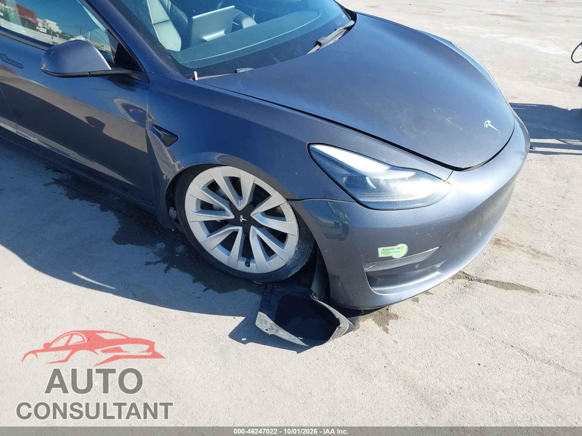 TESLA MODEL 3 2022 - 5YJ3E1EA3NF373841