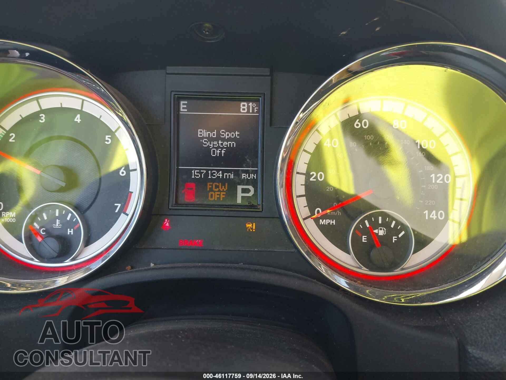 DODGE DURANGO 2012 - 1C4RDJEG7CC361476