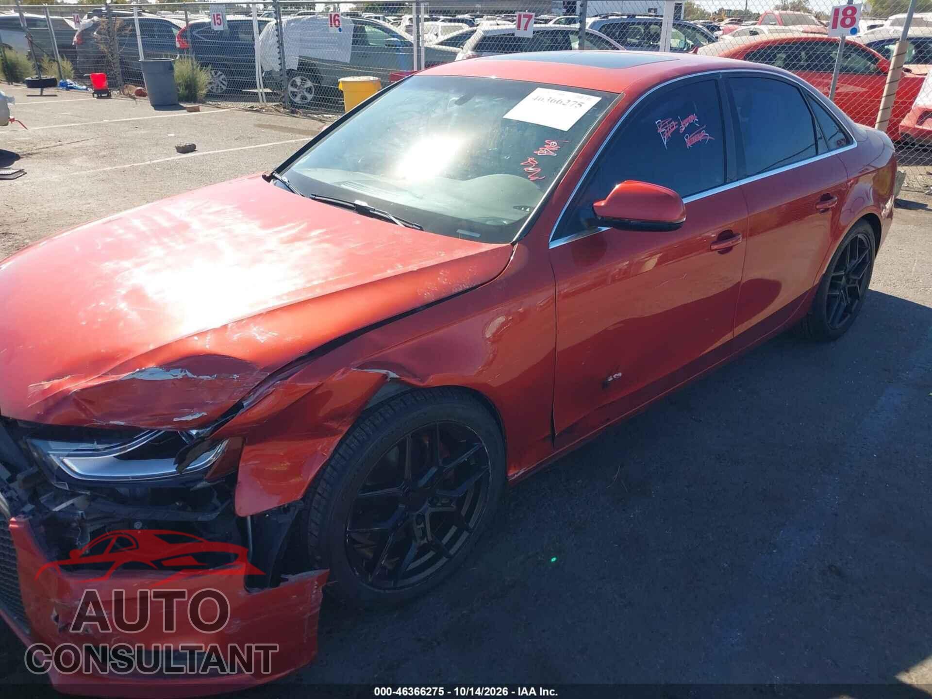 AUDI A4 2013 - WAUFFAFL7DN014368