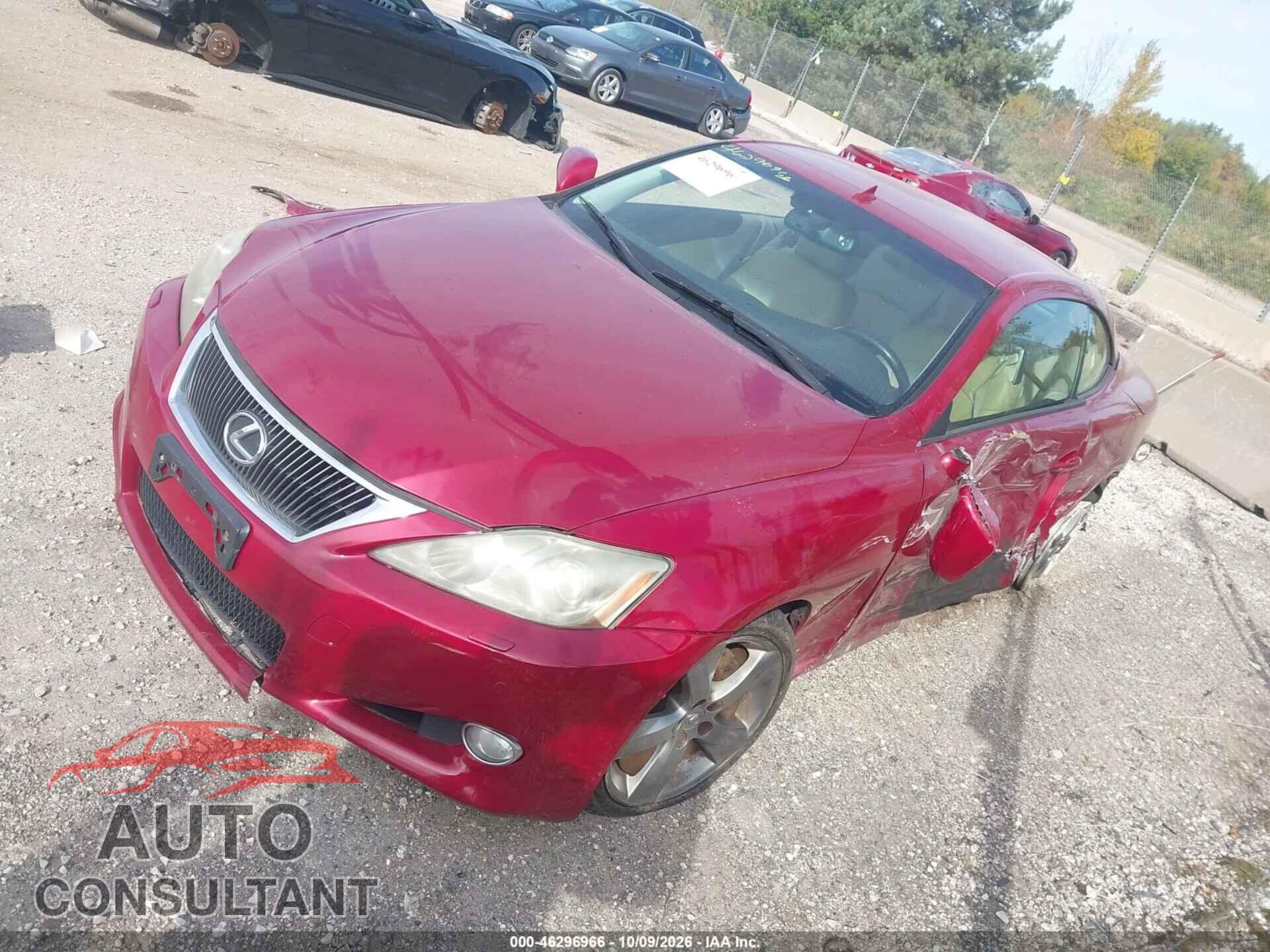 LEXUS IS 250C 2010 - JTHFF2C28A2508495
