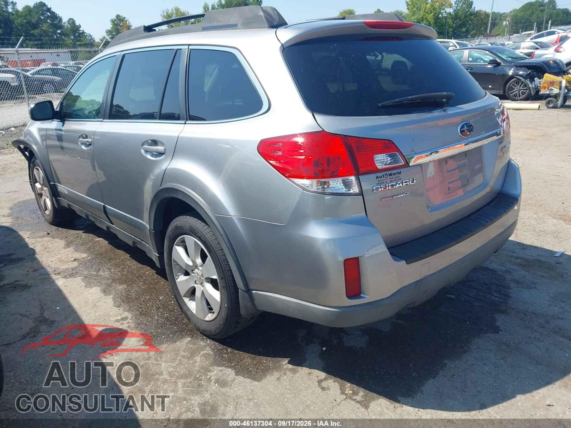 SUBARU OUTBACK 2010 - 4S4BRBCC1A3323677