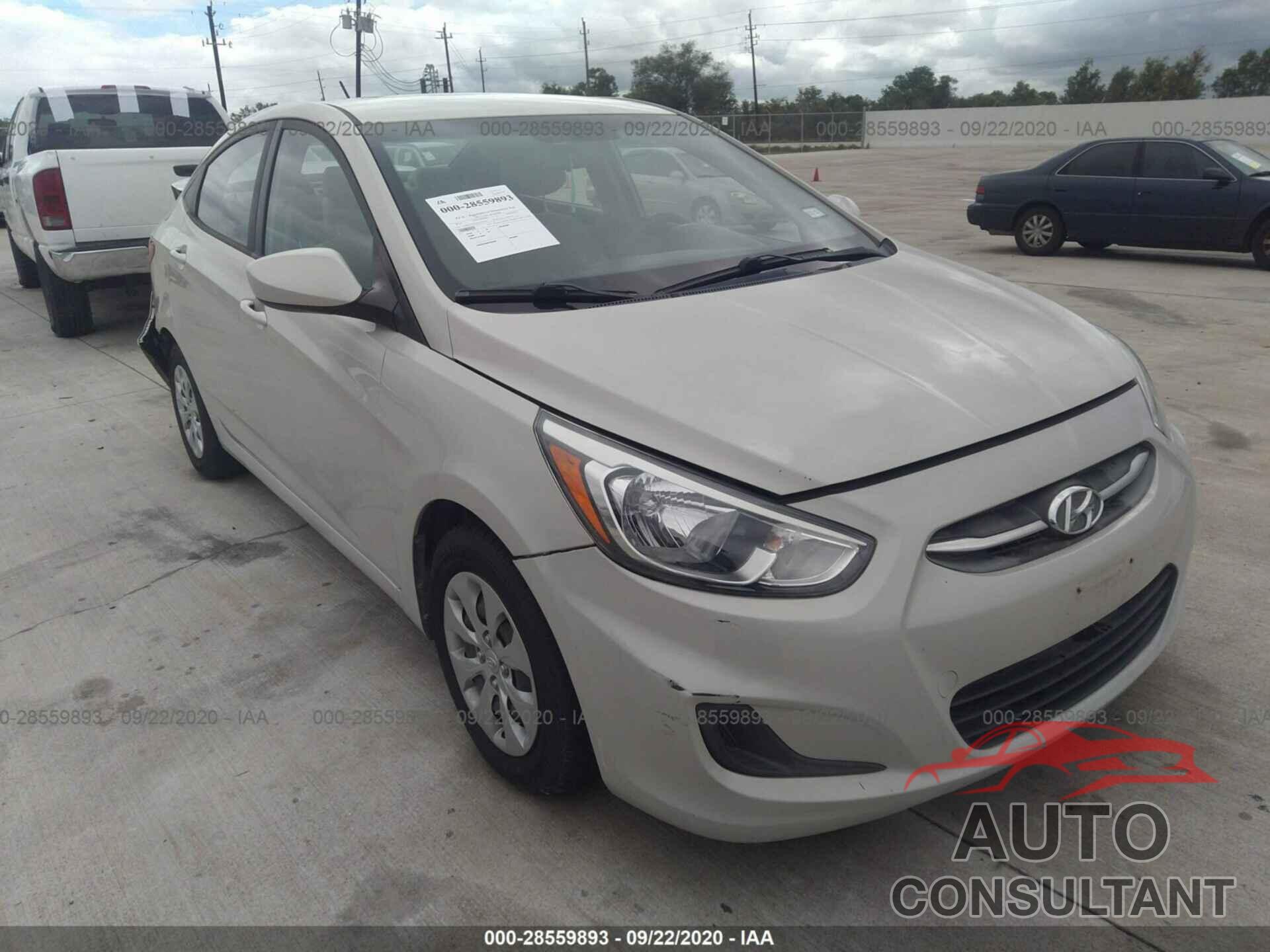 HYUNDAI ACCENT 2016 - KMHCT4AE5GU073806