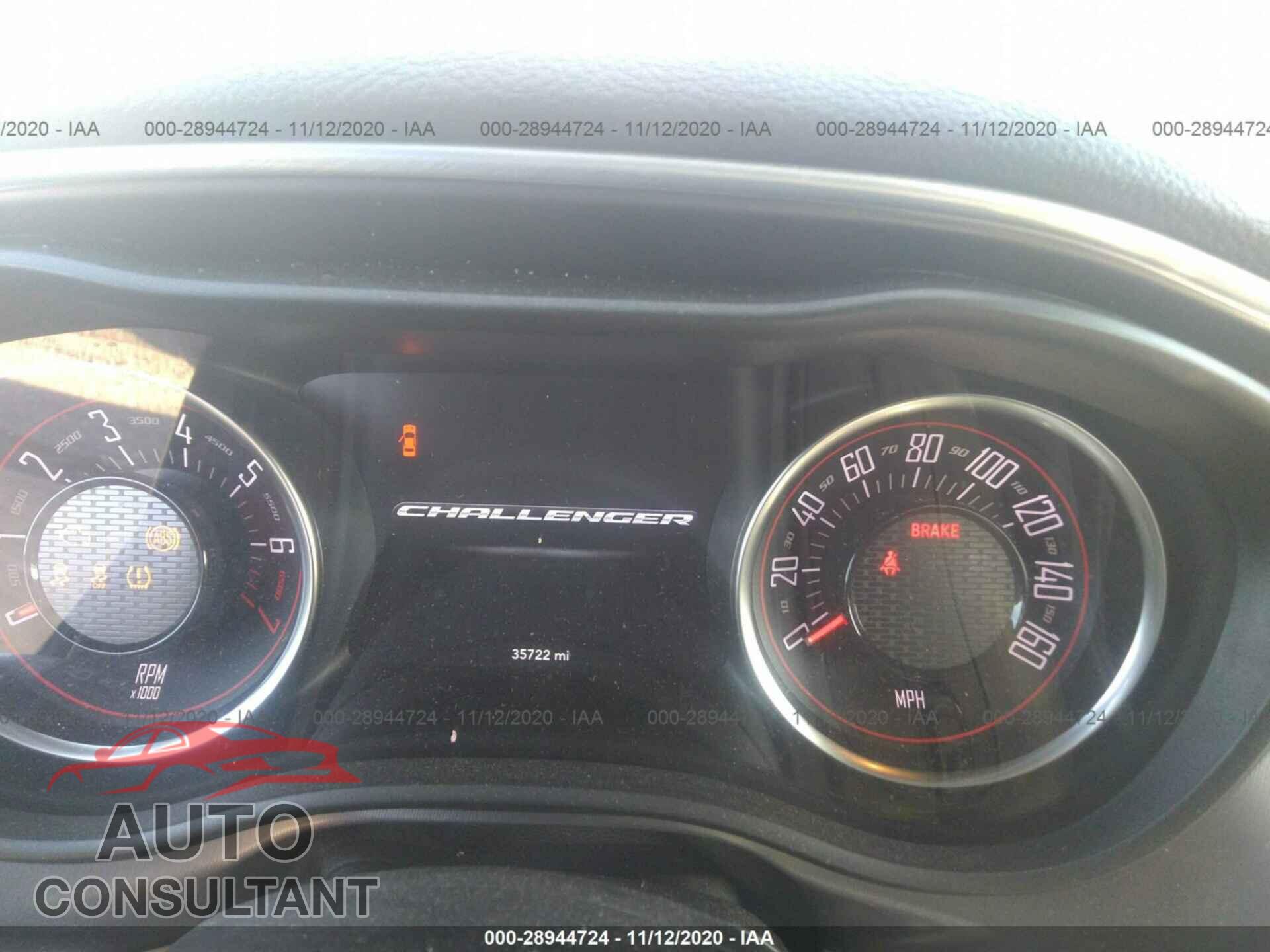 DODGE CHALLENGER 2019 - 2C3CDZAG6KH525522