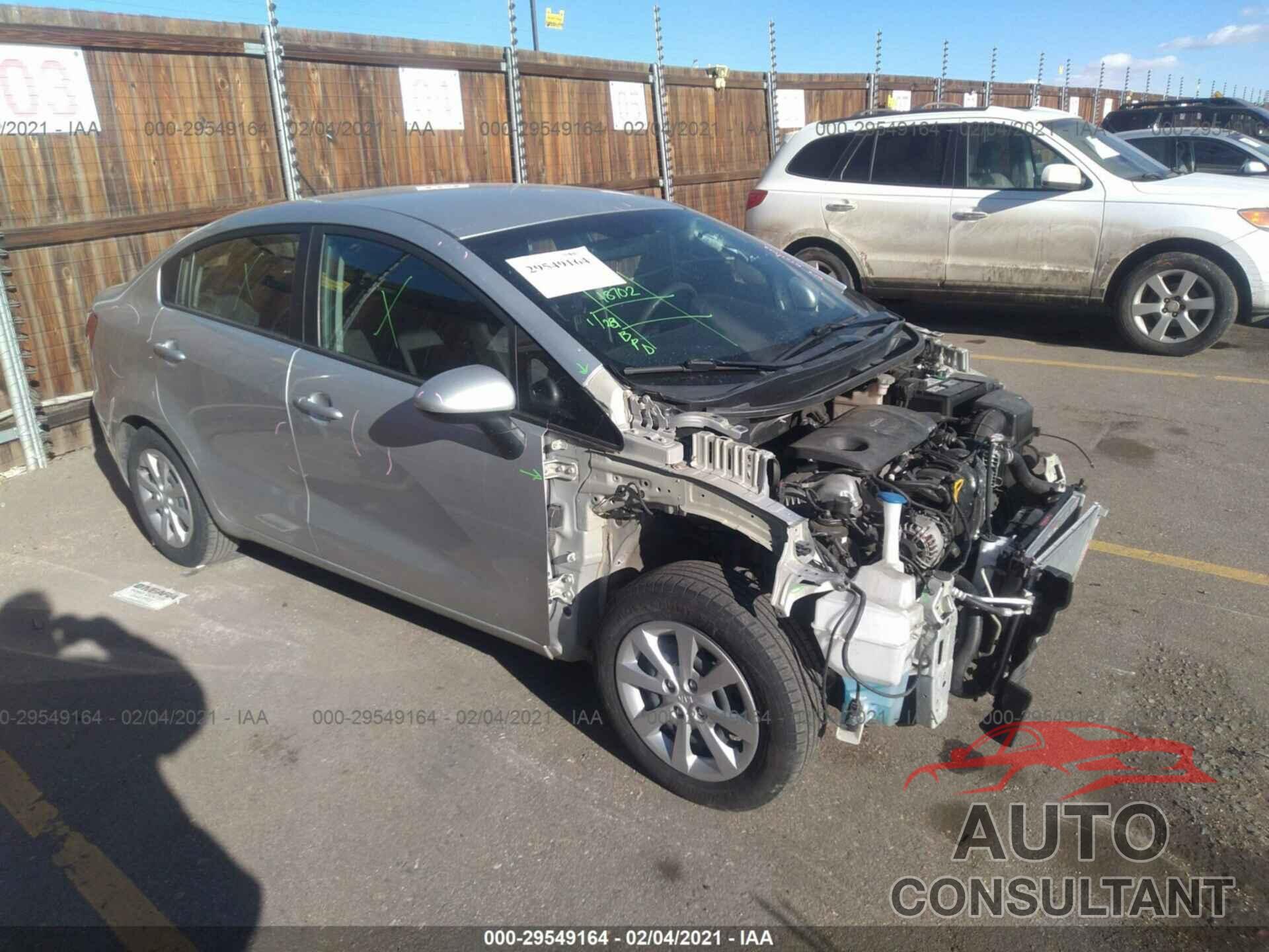 KIA RIO 2016 - KNADM4A35G6637458