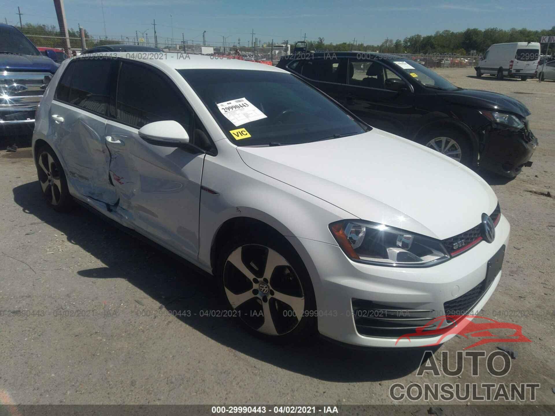 VOLKSWAGEN GOLF GTI 2016 - 3VW4T7AU8GM006510