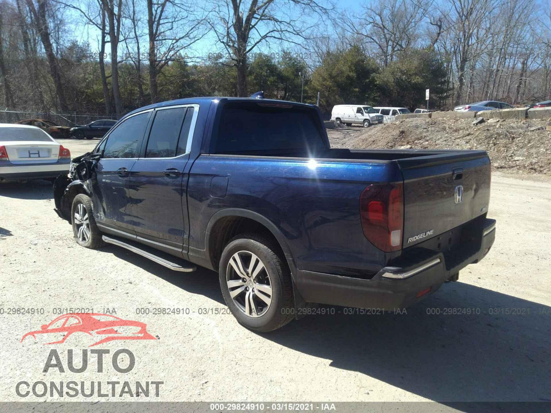 HONDA RIDGELINE 2017 - 5FPYK3F43HB021034