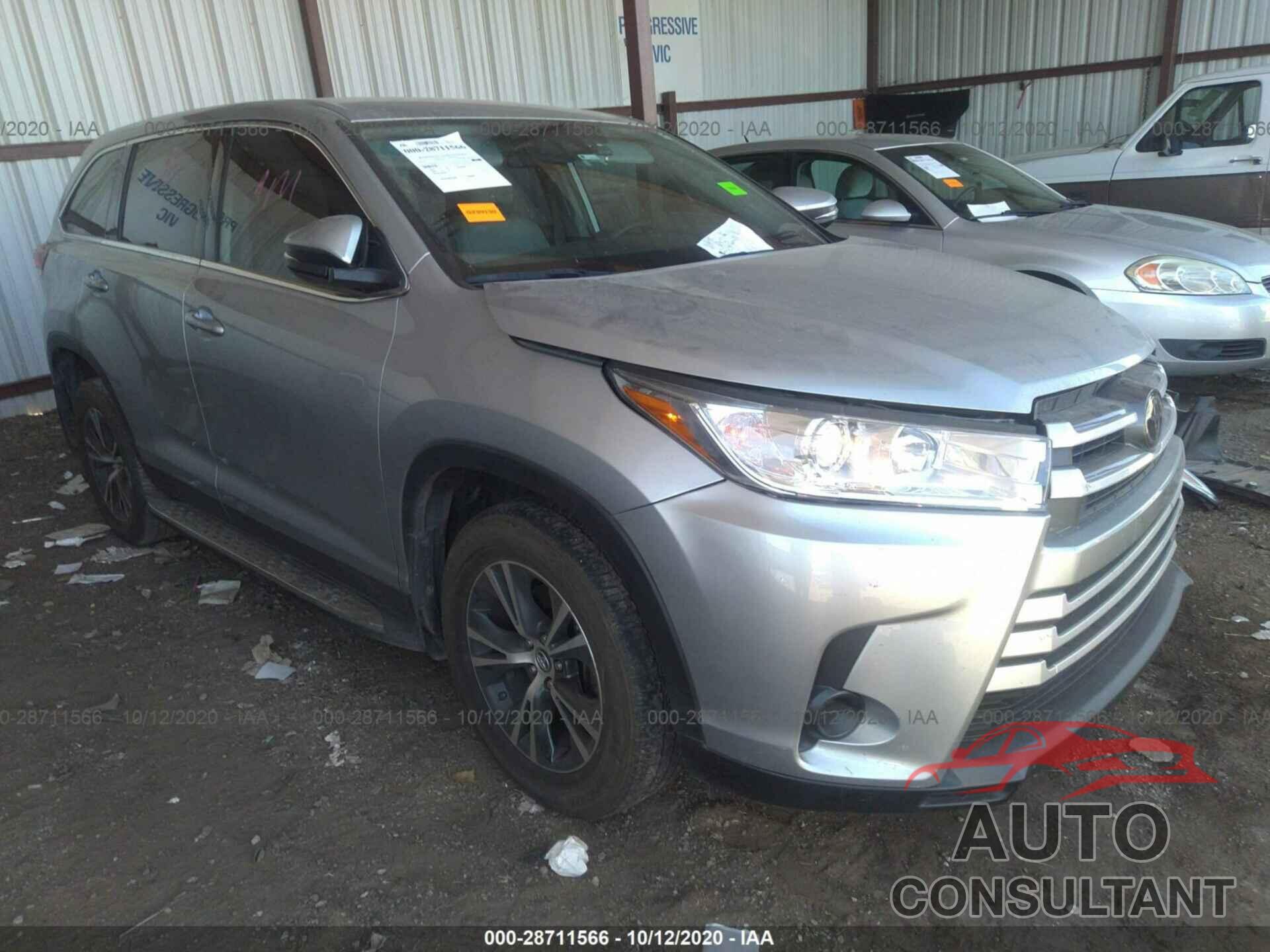 TOYOTA HIGHLANDER 2019 - 5TDZARFH9KS043886