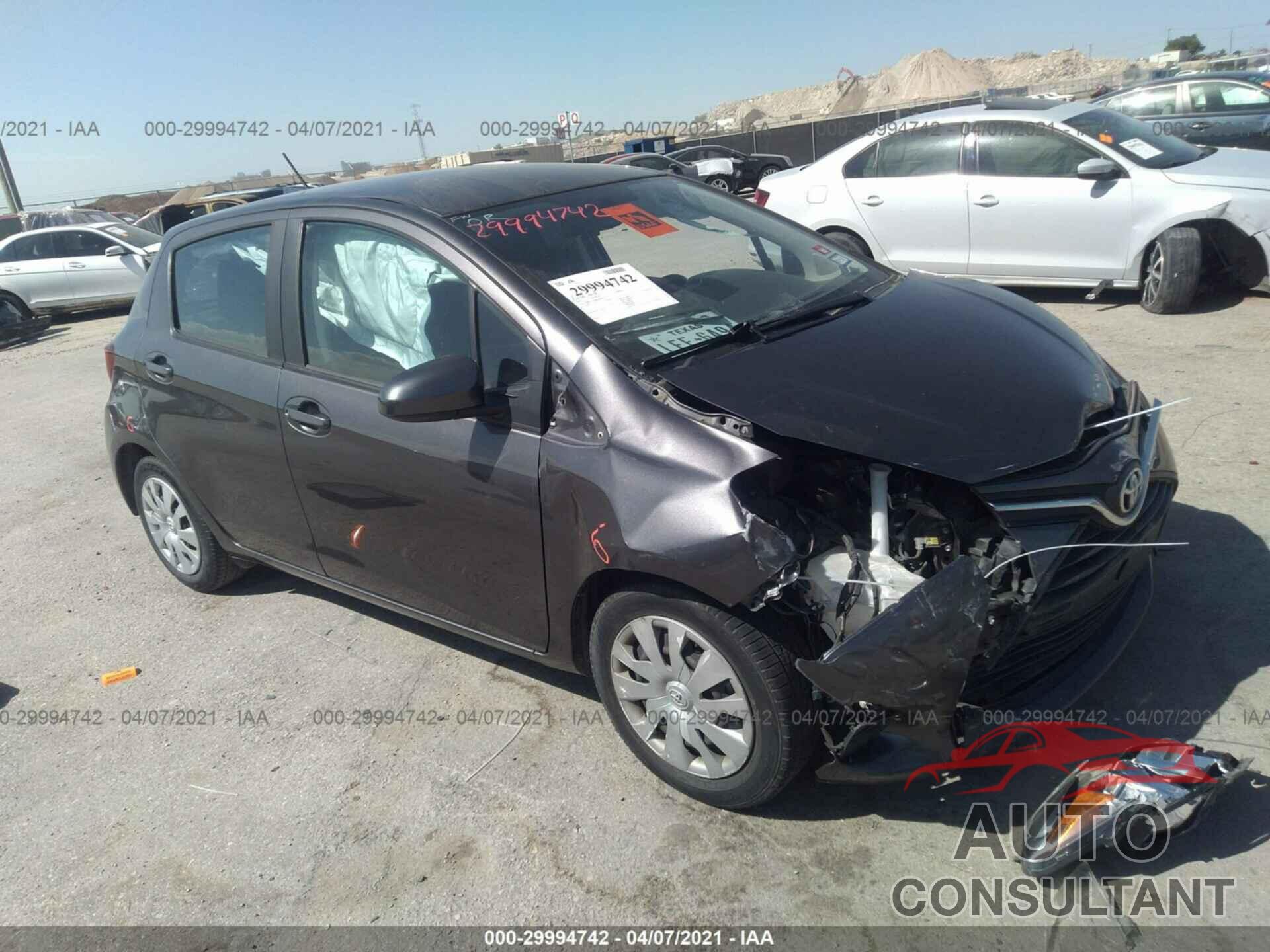 TOYOTA YARIS 2016 - VNKKTUD38GA069445