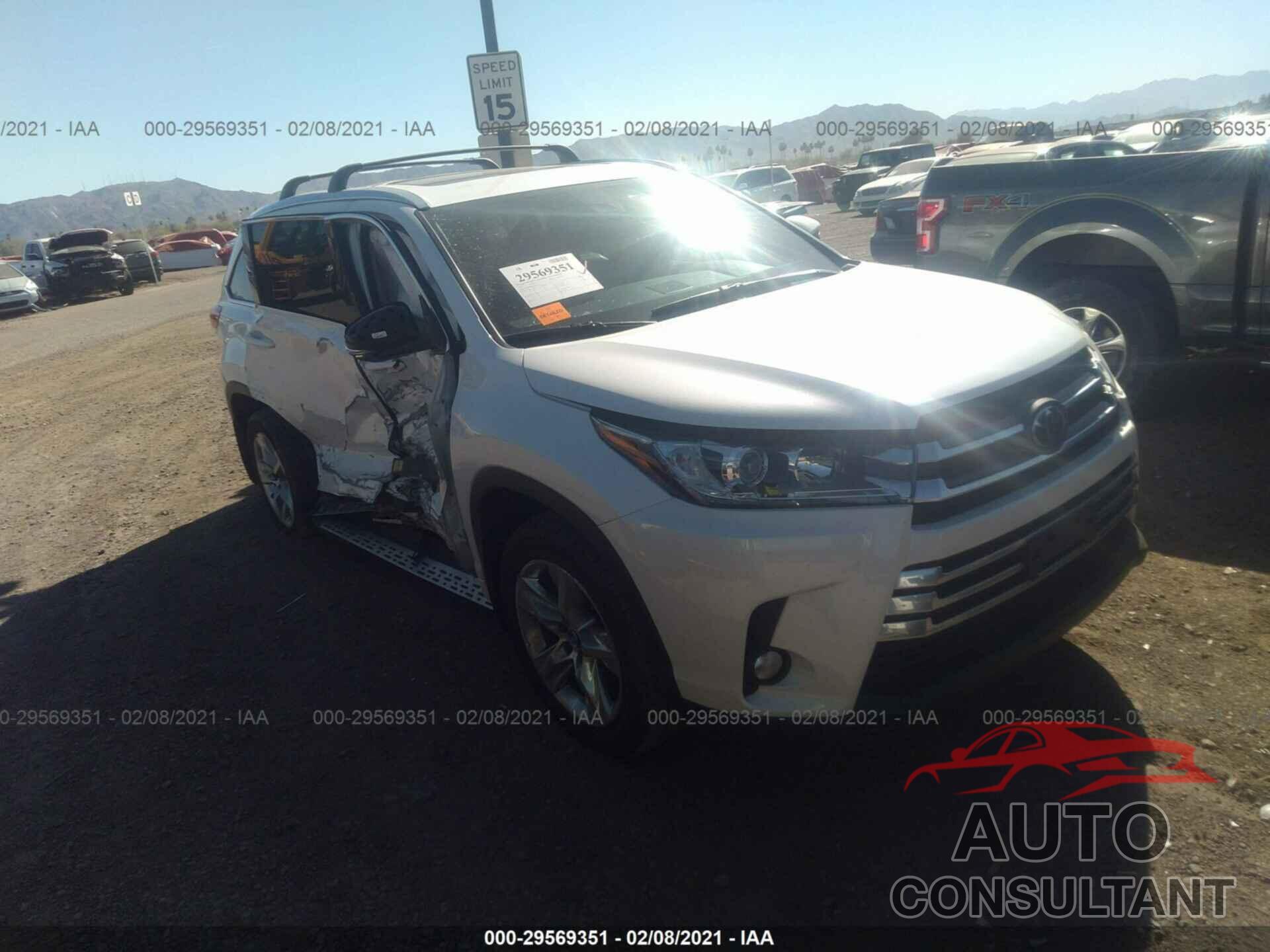 TOYOTA HIGHLANDER 2017 - 5TDDZRFH6HS386120