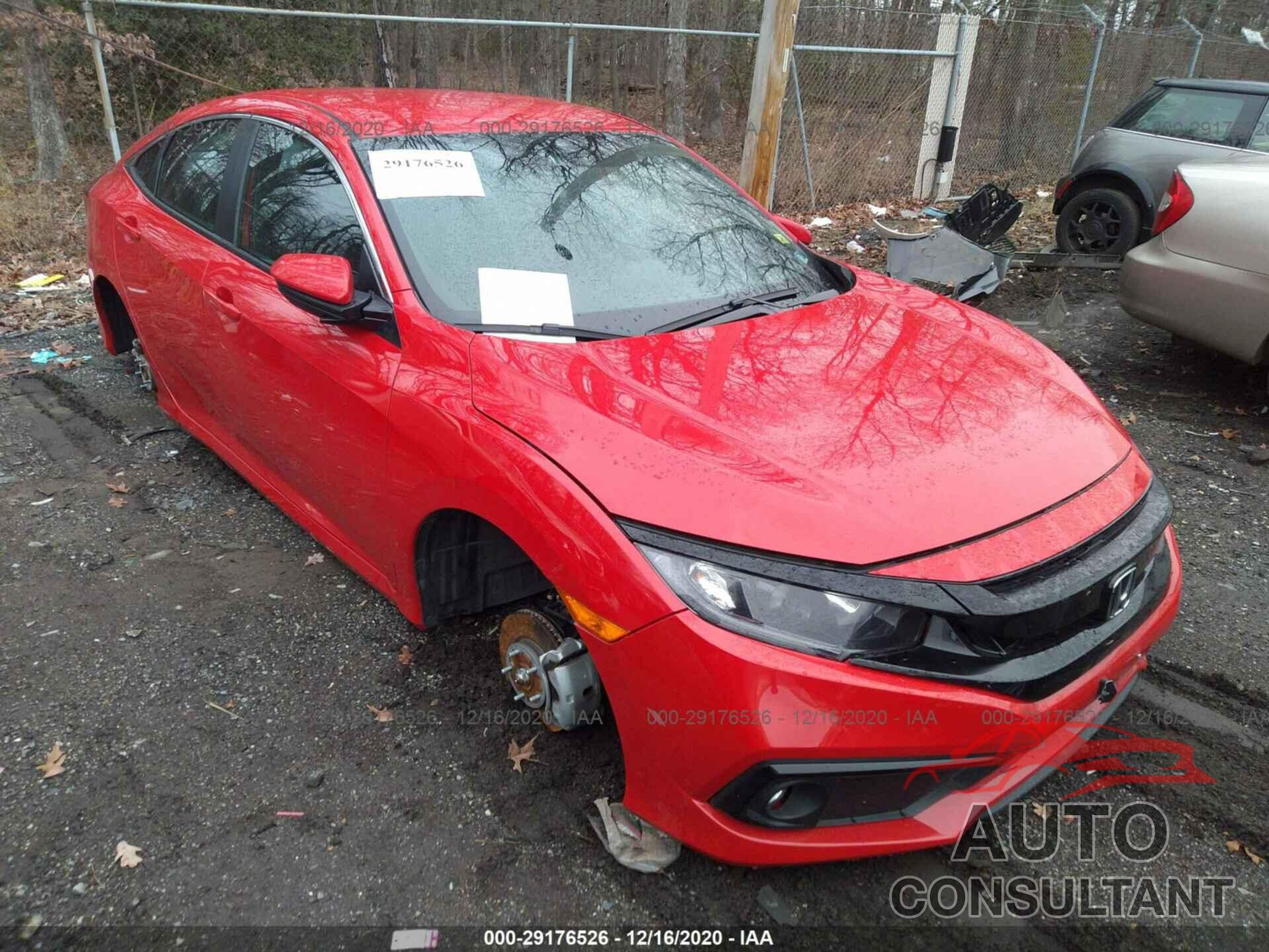 HONDA CIVIC SEDAN 2019 - 2HGFC2F83KH601946