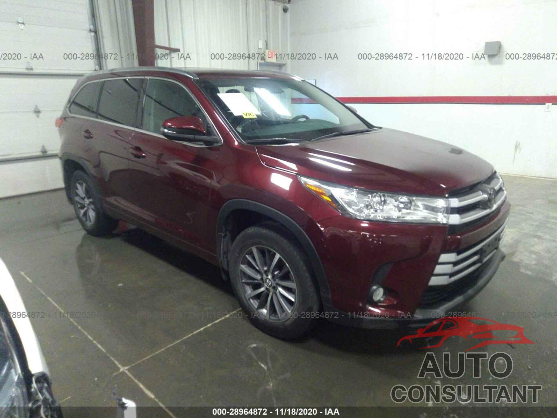 TOYOTA HIGHLANDER 2018 - 5TDJZRFH8JS870895