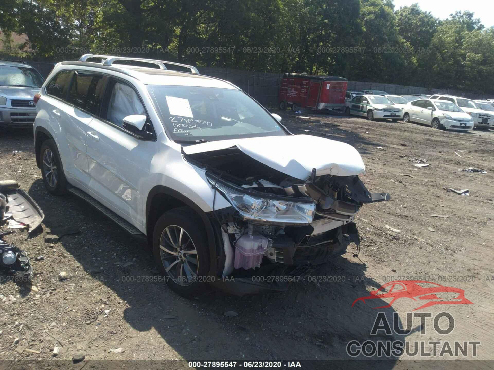 TOYOTA HIGHLANDER 2018 - 5TDJZRFH5JS530846