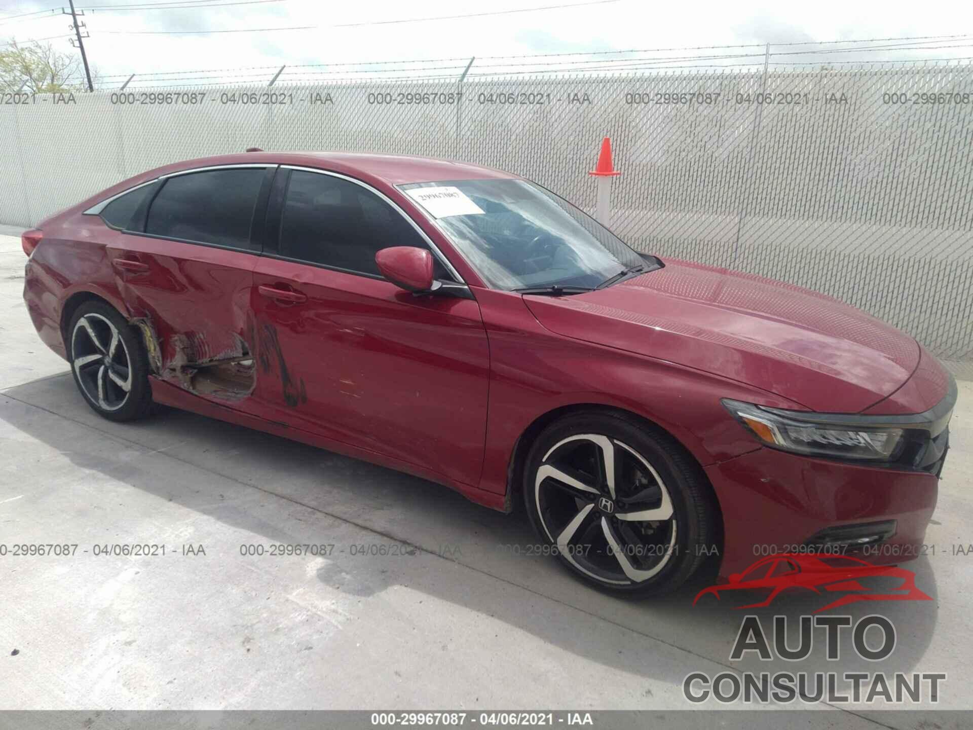 HONDA ACCORD SEDAN 2018 - 1HGCV1F39JA016703