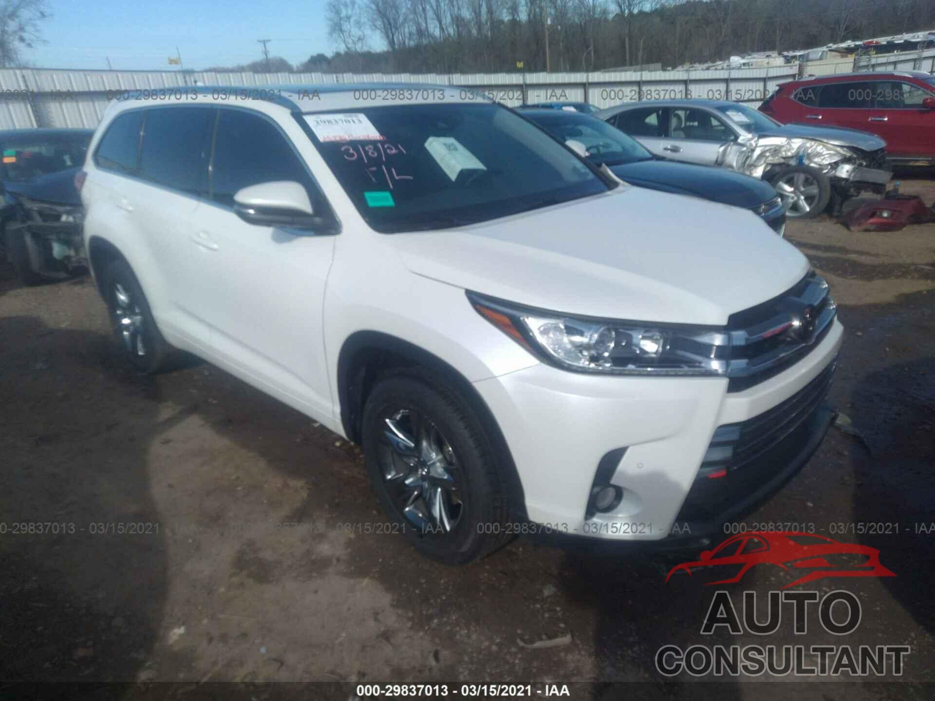 TOYOTA HIGHLANDER 2017 - 5TDYZRFH2HS216192
