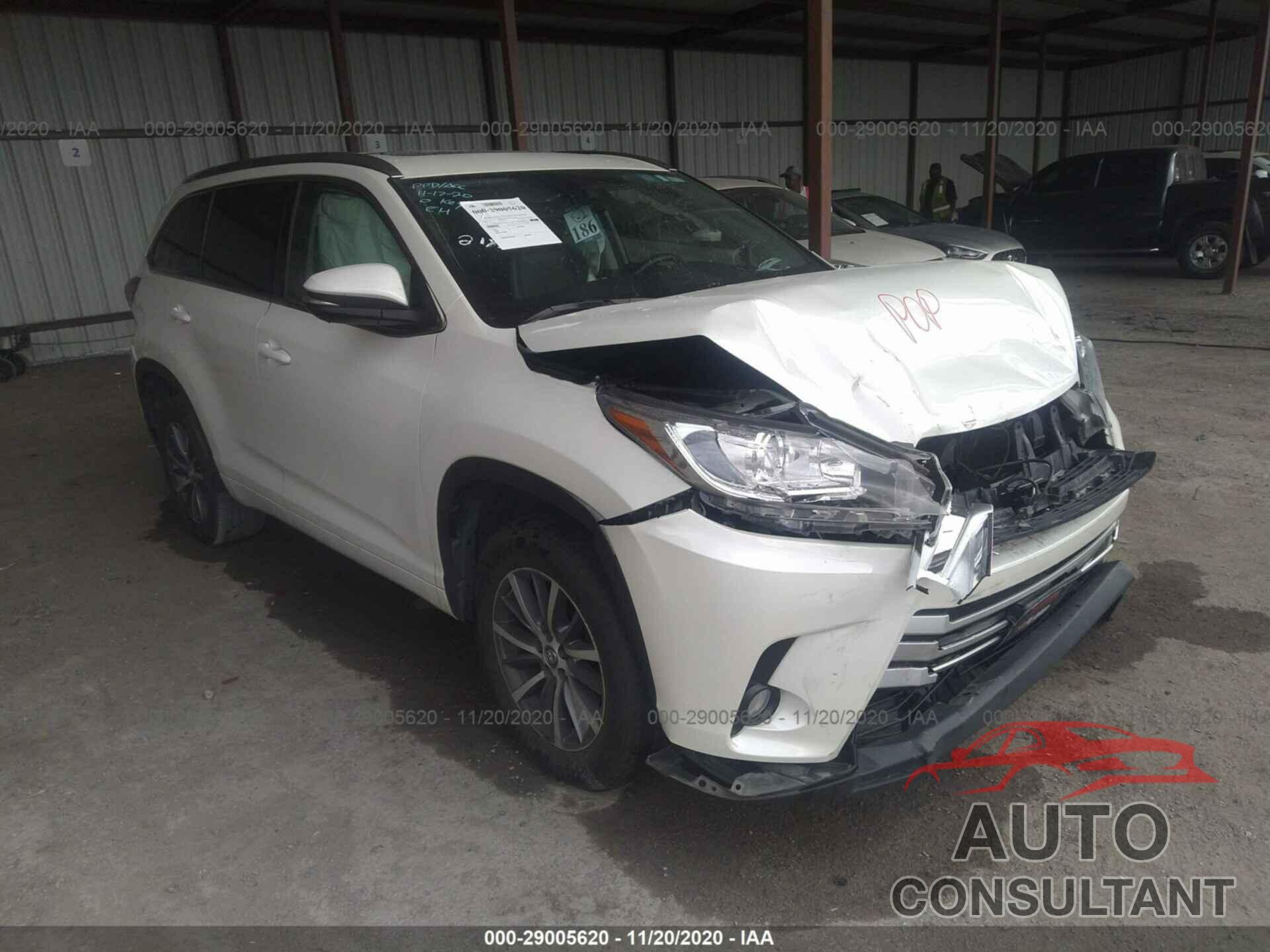 TOYOTA HIGHLANDER 2017 - 5TDKZRFHXHS522188