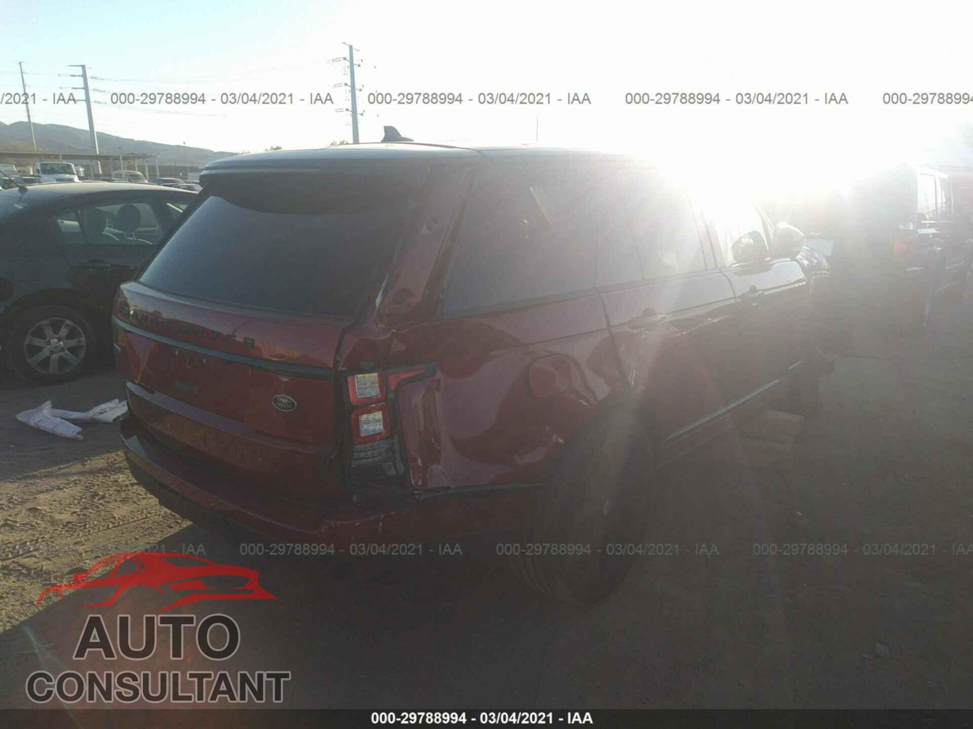 LAND ROVER RANGE ROVER 2016 - SALGS2EF8GA278661
