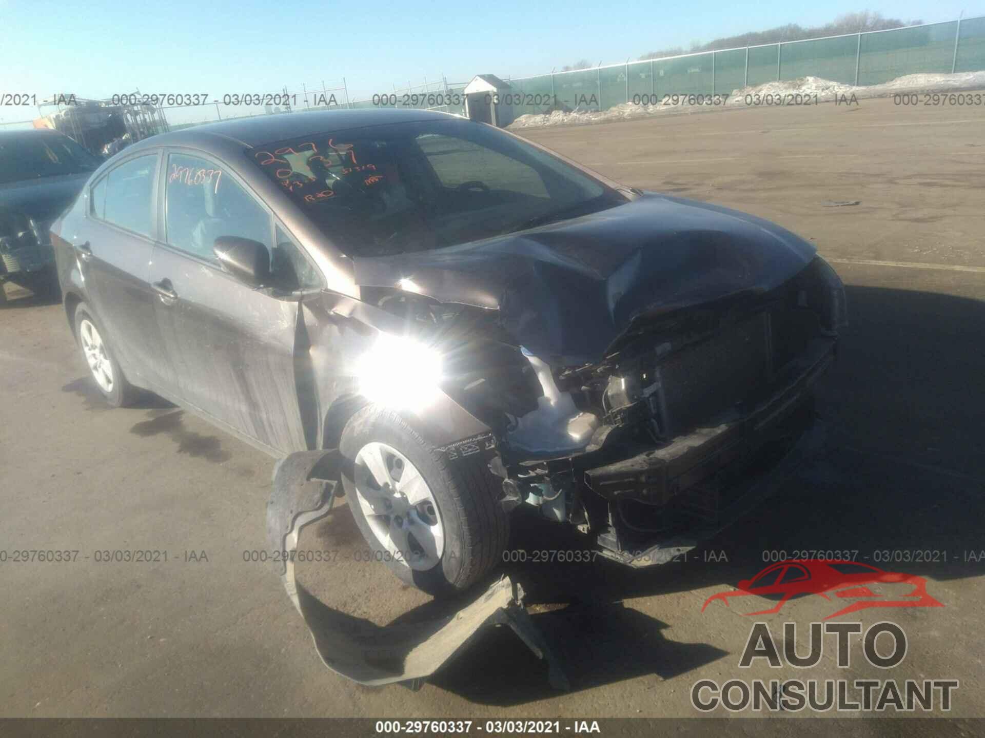 KIA FORTE 2017 - 3KPFK4A73HE141431