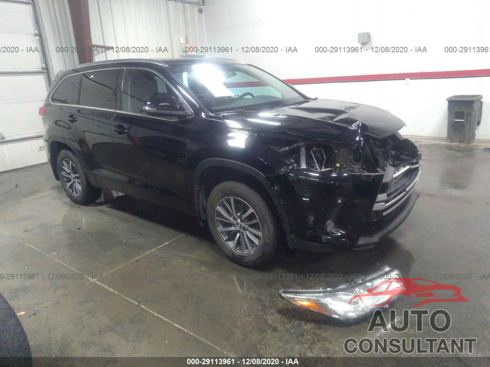 TOYOTA HIGHLANDER 2017 - 5TDJZRFH3HS470284
