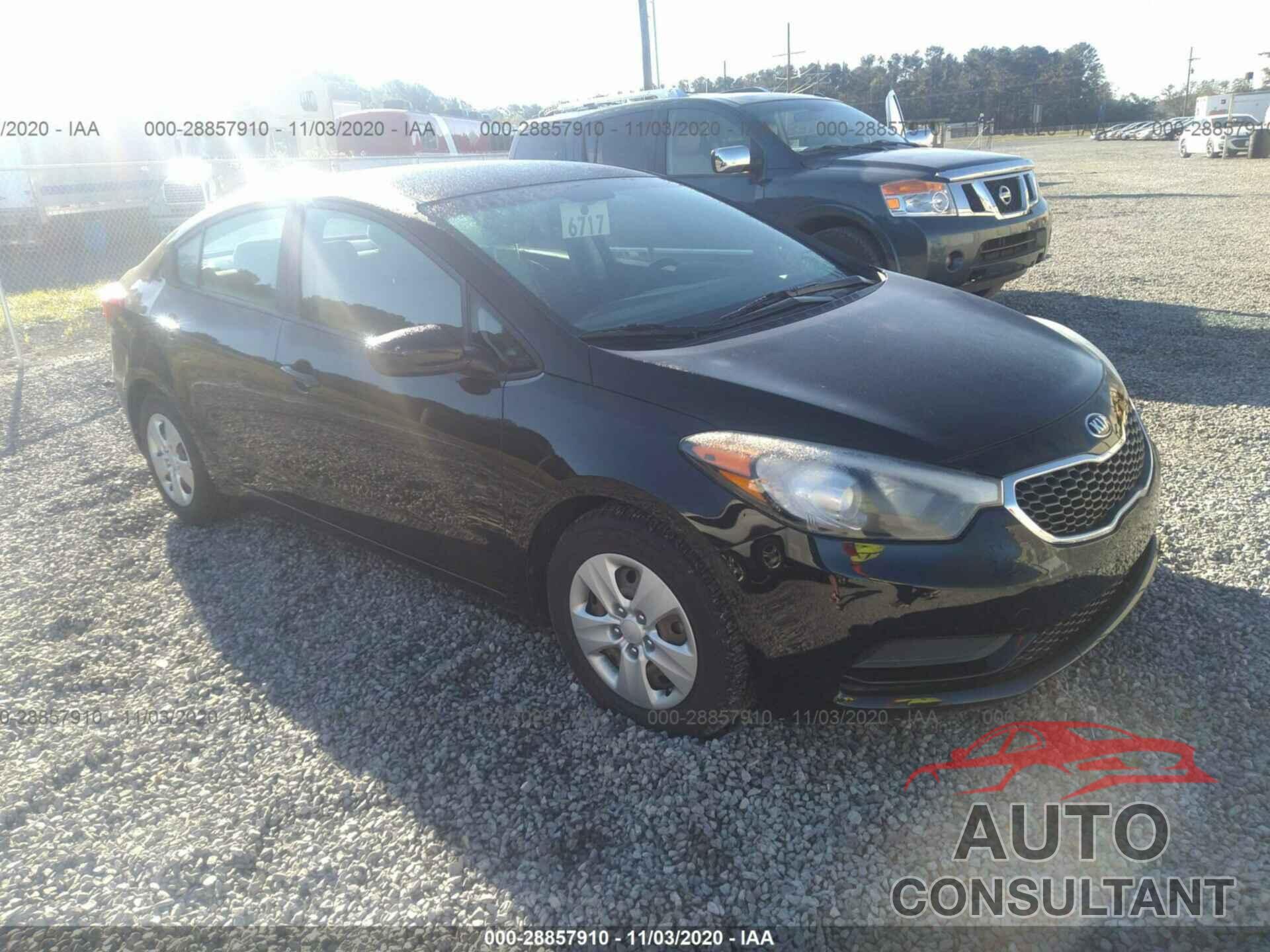 KIA FORTE 2016 - KNAFK4A69G5485456