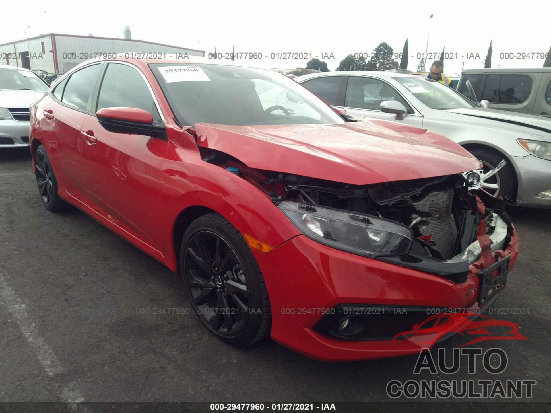 HONDA CIVIC SEDAN 2019 - 2HGFC2F86KH508676