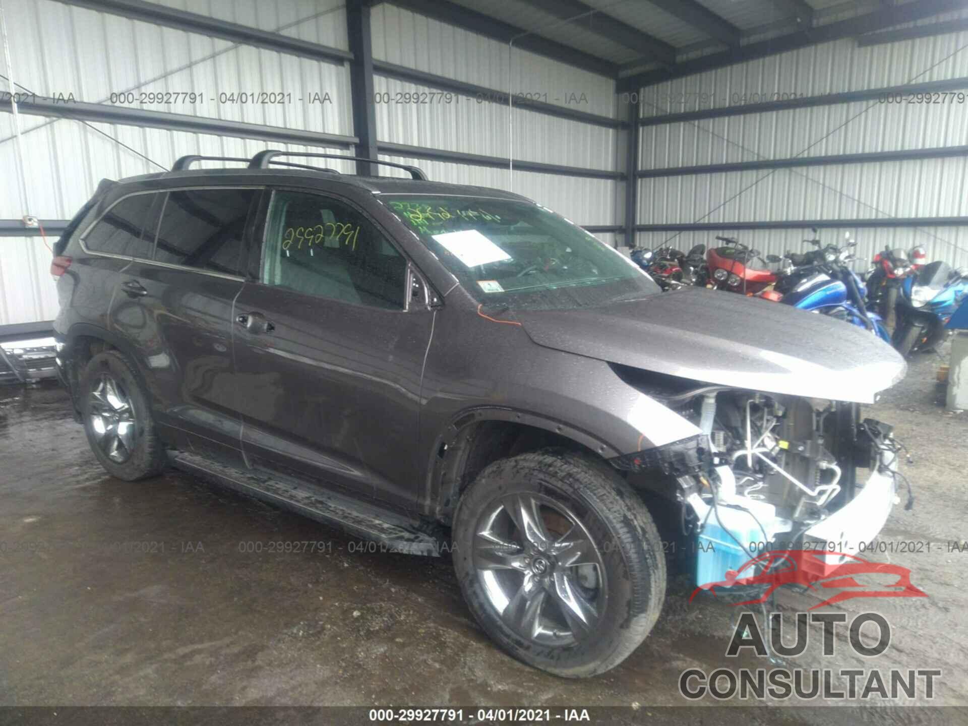 TOYOTA HIGHLANDER 2019 - 5TDDZRFH7KS985809