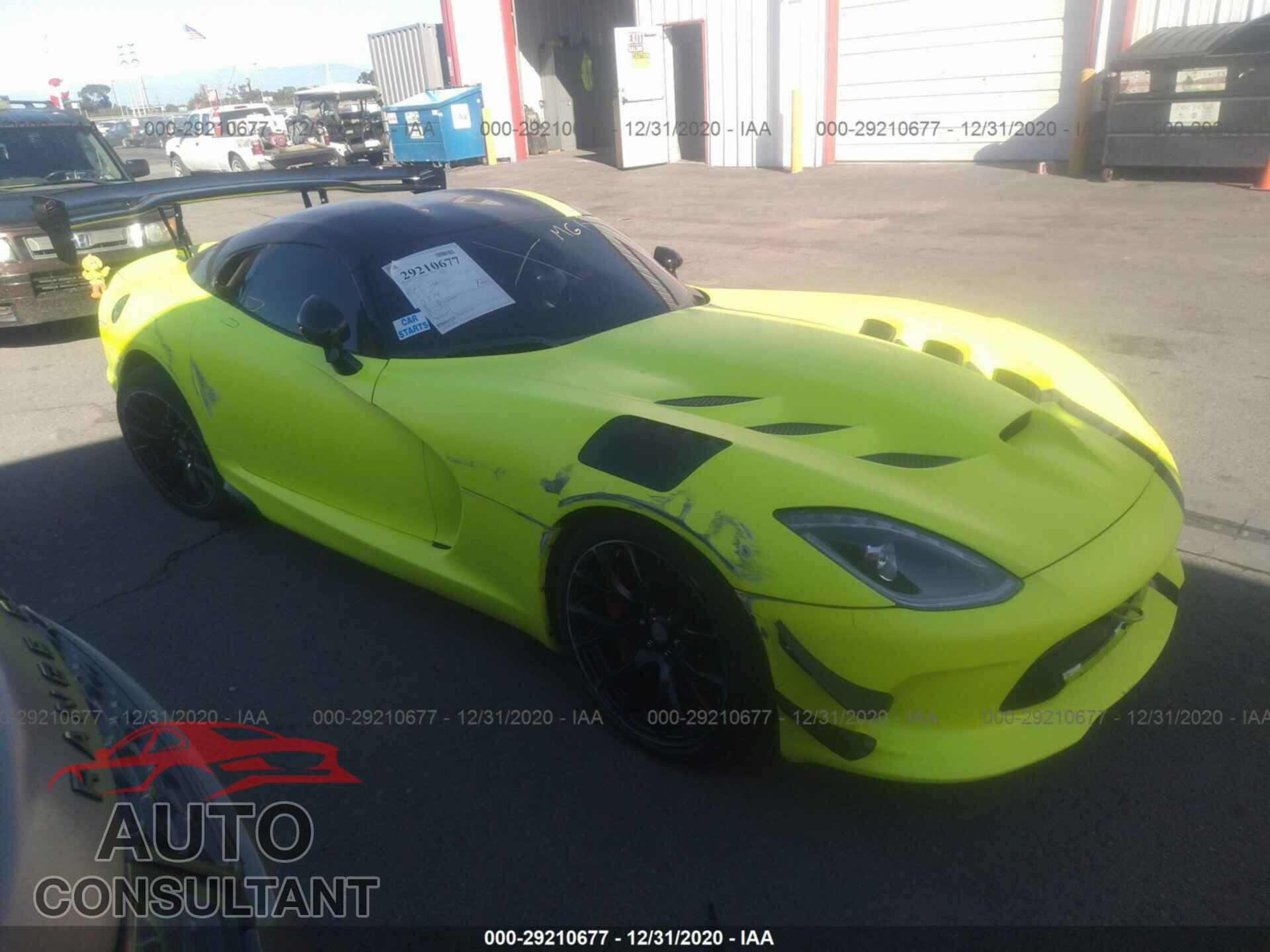 DODGE VIPER 2017 - 1C3BDECZ5HV500730