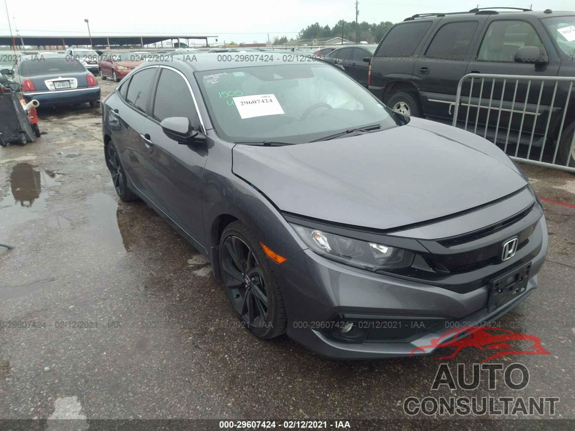 HONDA CIVIC SEDAN 2020 - 19XFC2F8XLE006667