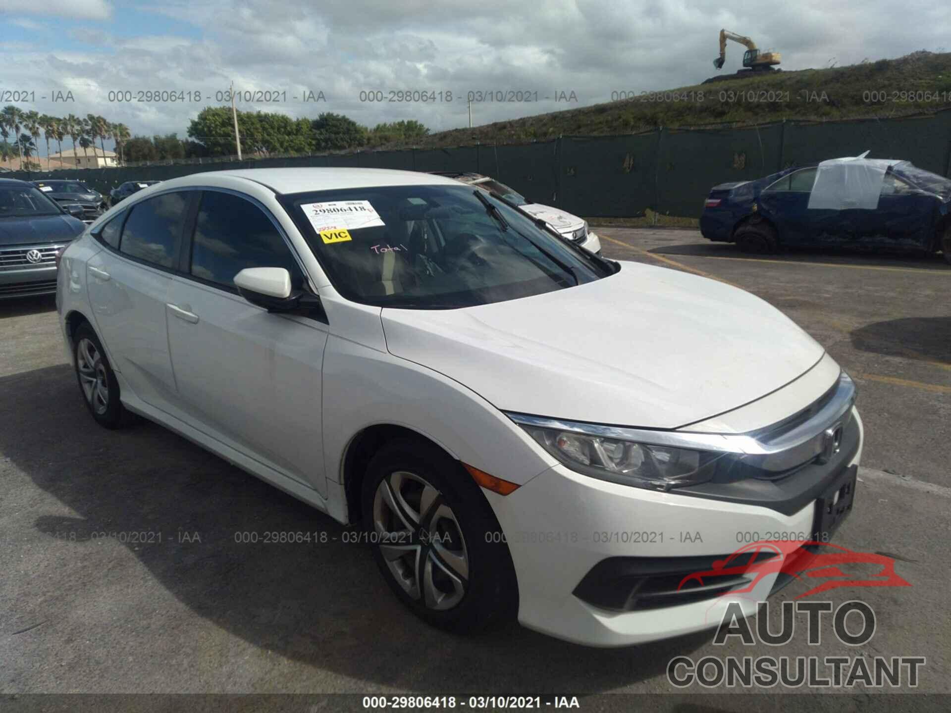 HONDA CIVIC SEDAN 2016 - 19XFC2F59GE041728