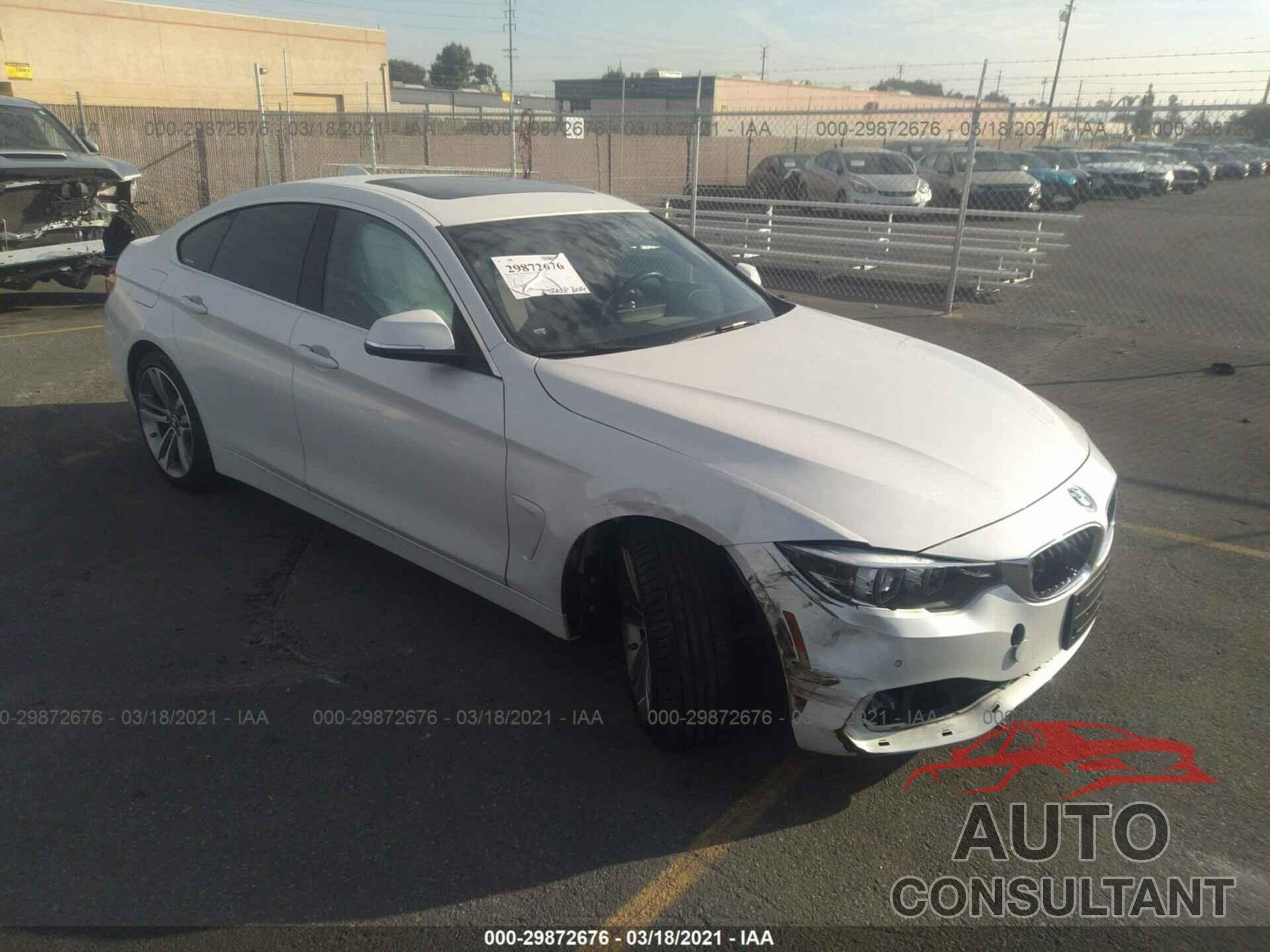 BMW 4 SERIES 2018 - WBA4J1C56JBG79192