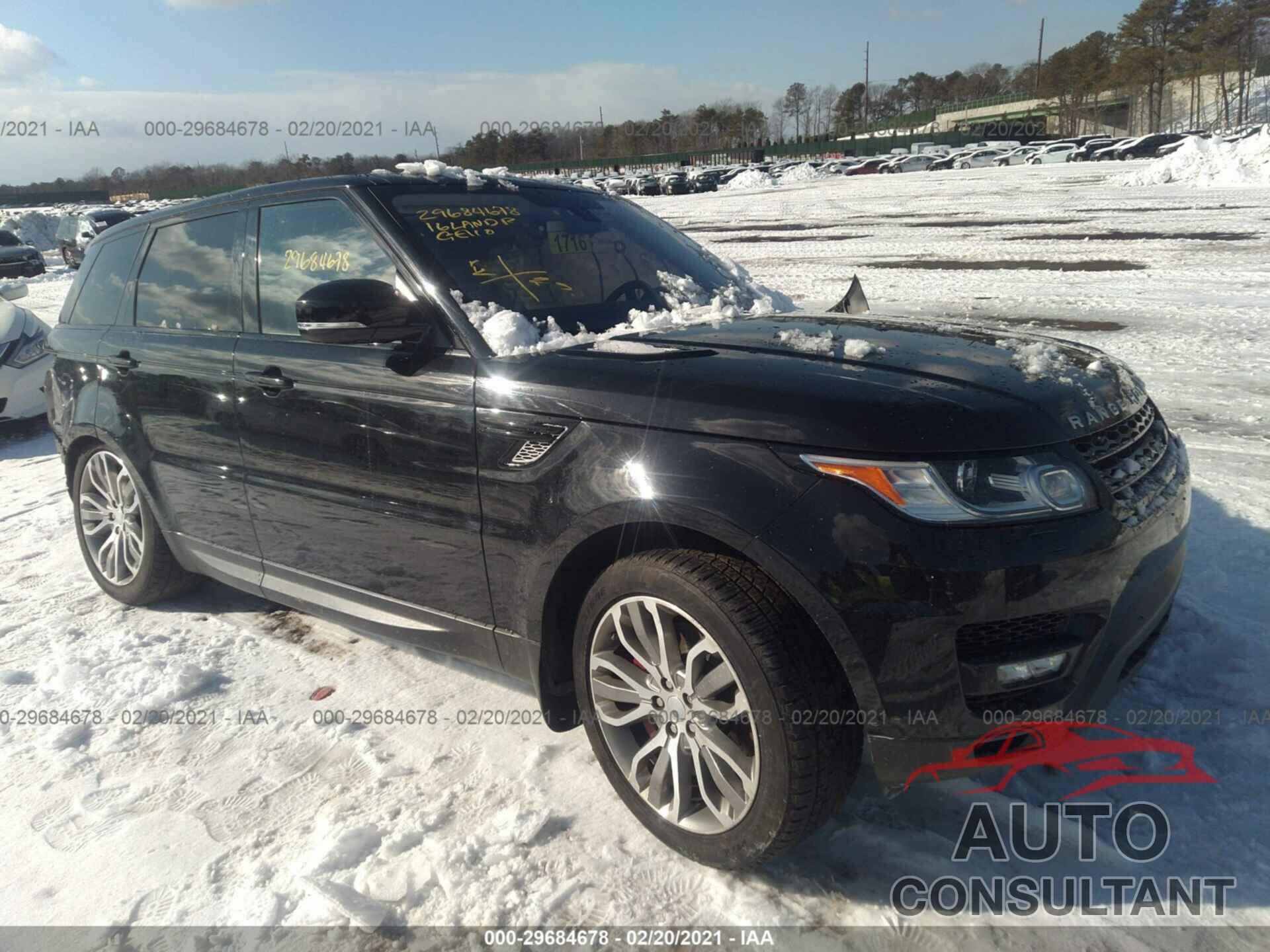 LAND ROVER RANGE ROVER SPORT 2016 - SALWR2EF6GA581607