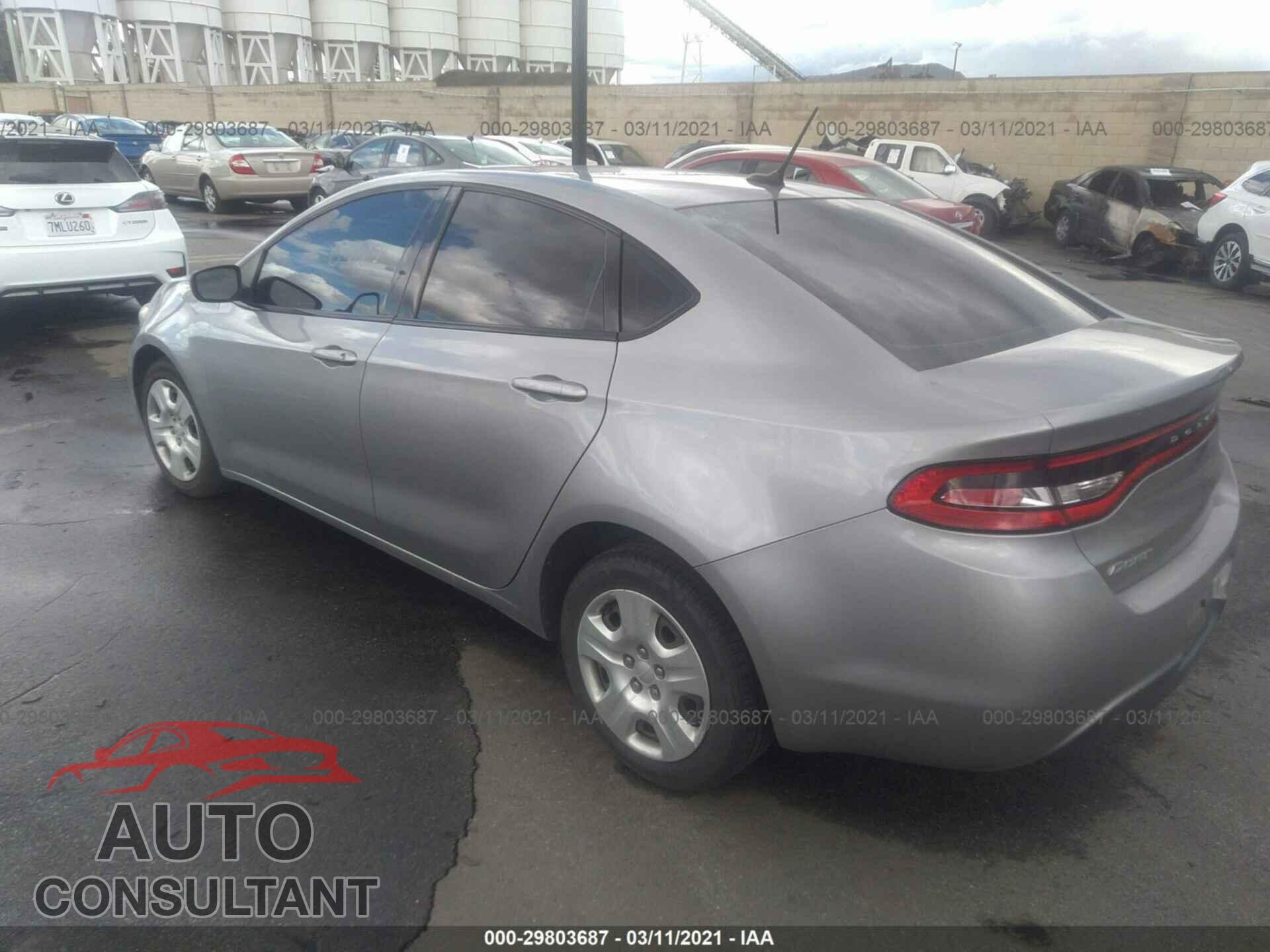 DODGE DART 2016 - 1C3CDFAA2GD592522