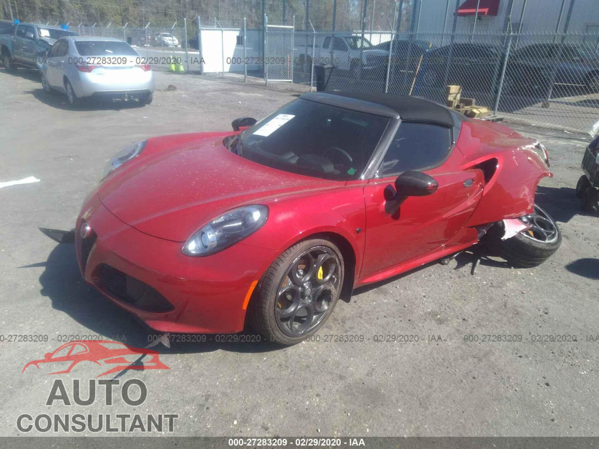 ALFA ROMEO 4C 2019 - ZARBAAB41KM309280