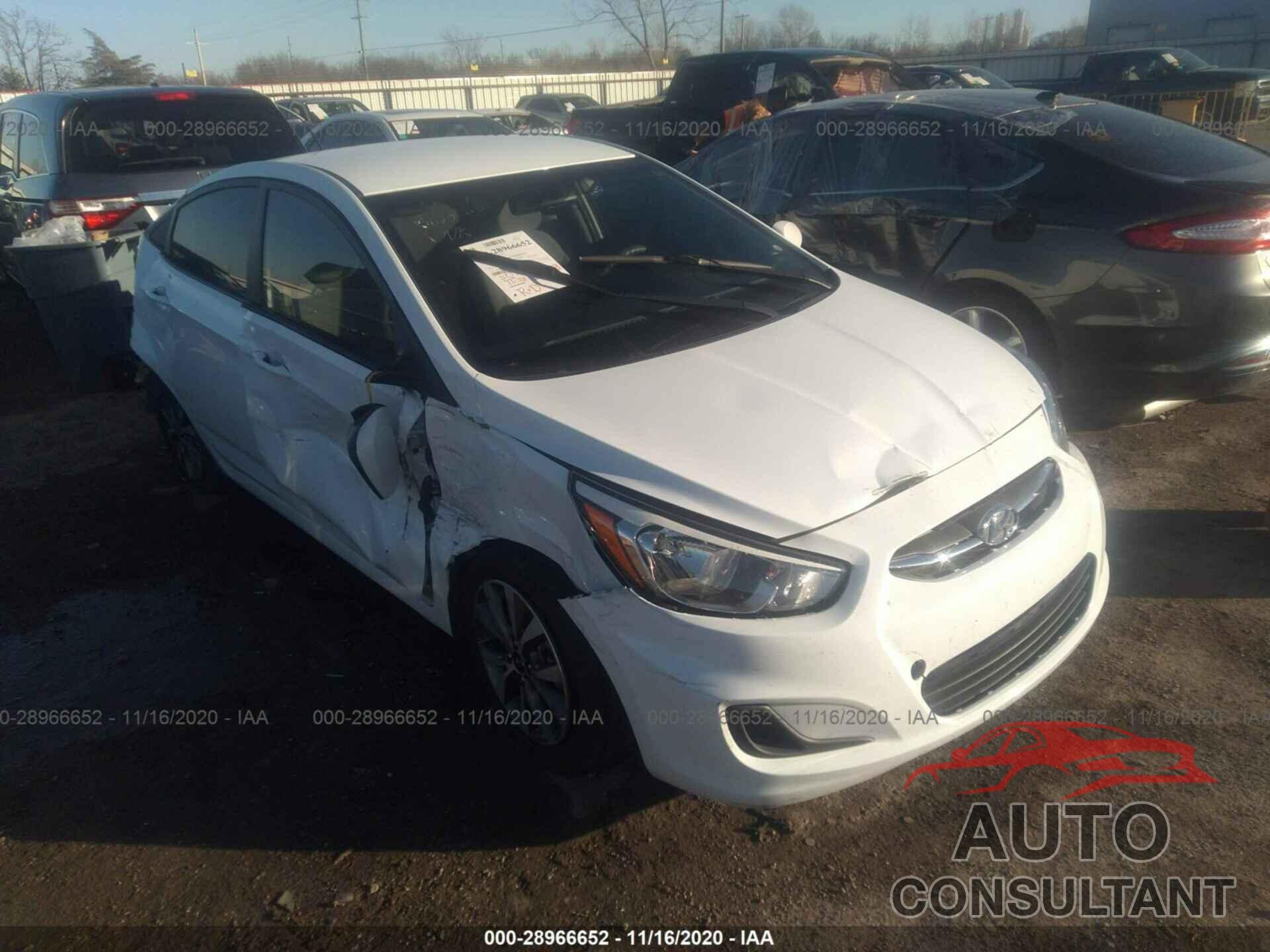 HYUNDAI ACCENT 2017 - KMHCT4AE7HU255752