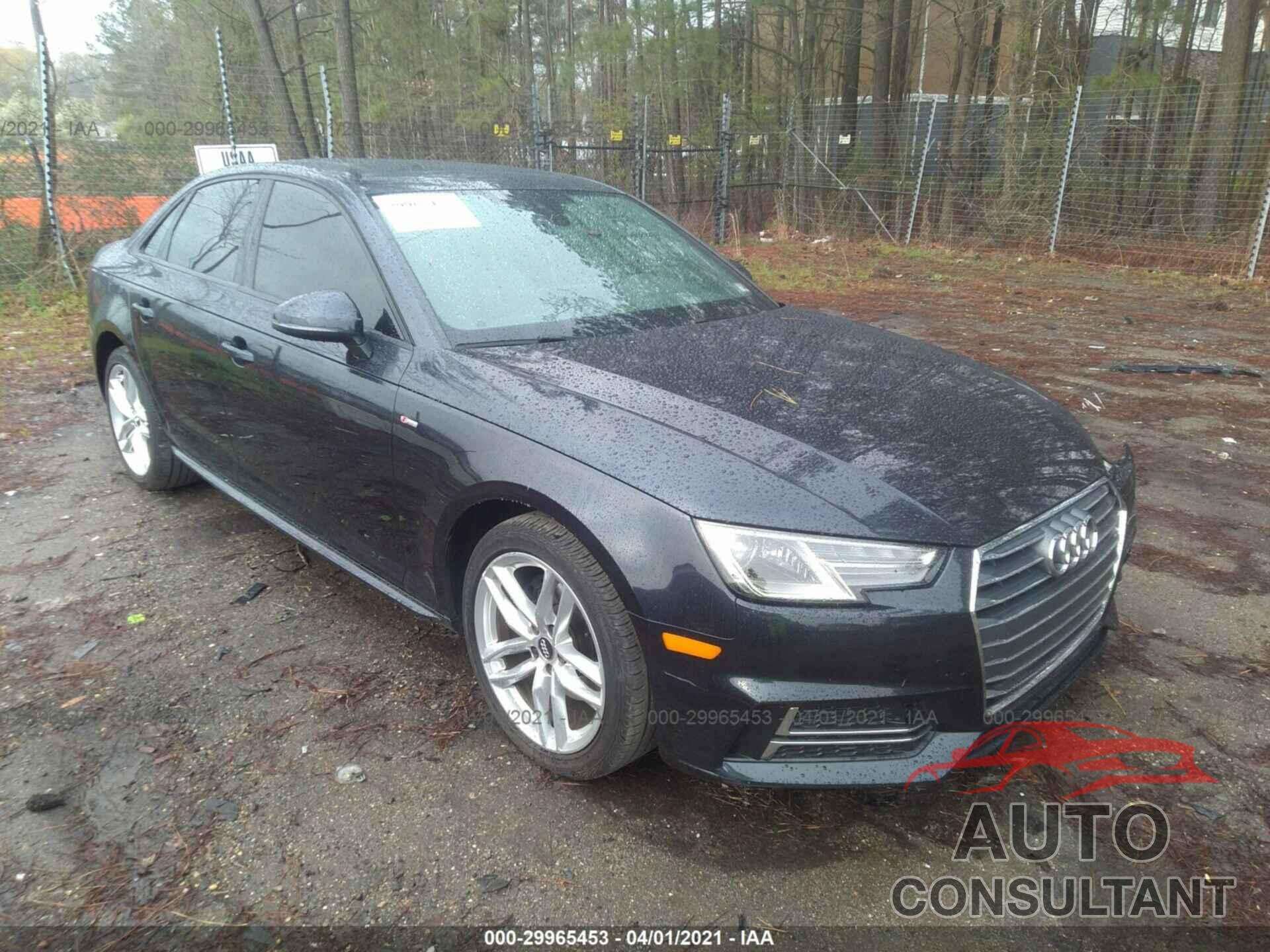 AUDI A4 2017 - WAUKMAF40HN059851