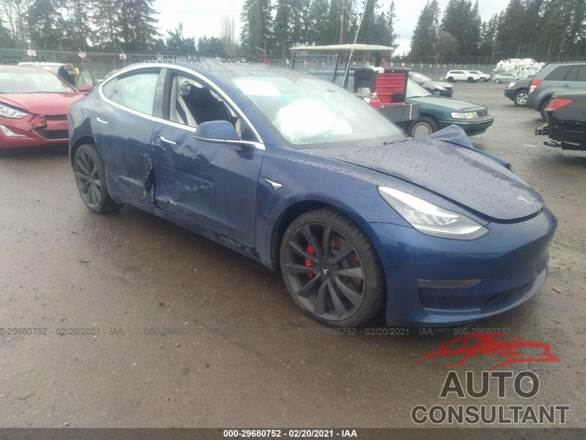 TESLA MODEL 3 2020 - 5YJ3E1EC8LF719414