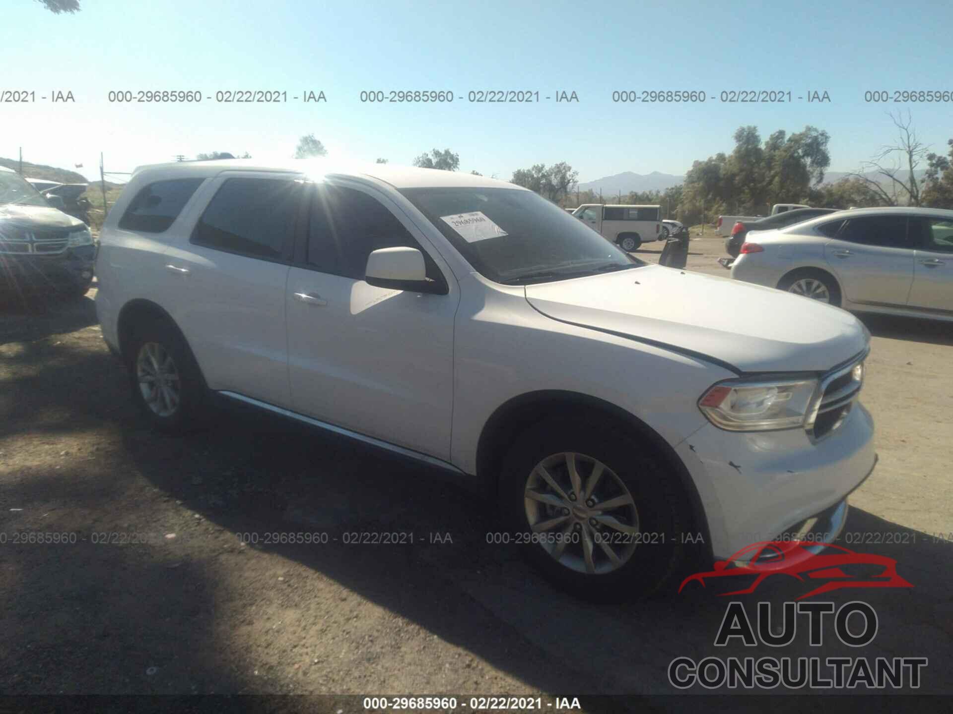 DODGE DURANGO 2017 - 1C4RDHAGXHC740820