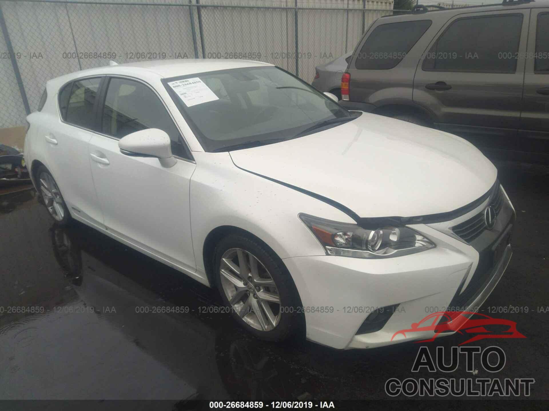 LEXUS CT 2016 - JTHKD5BH0G2267326