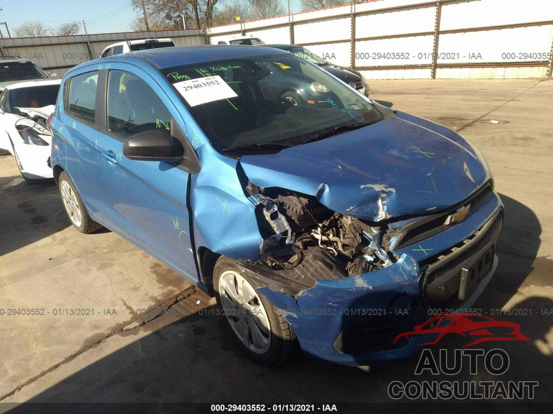 CHEVROLET SPARK 2017 - KL8CB6SAXHC724314
