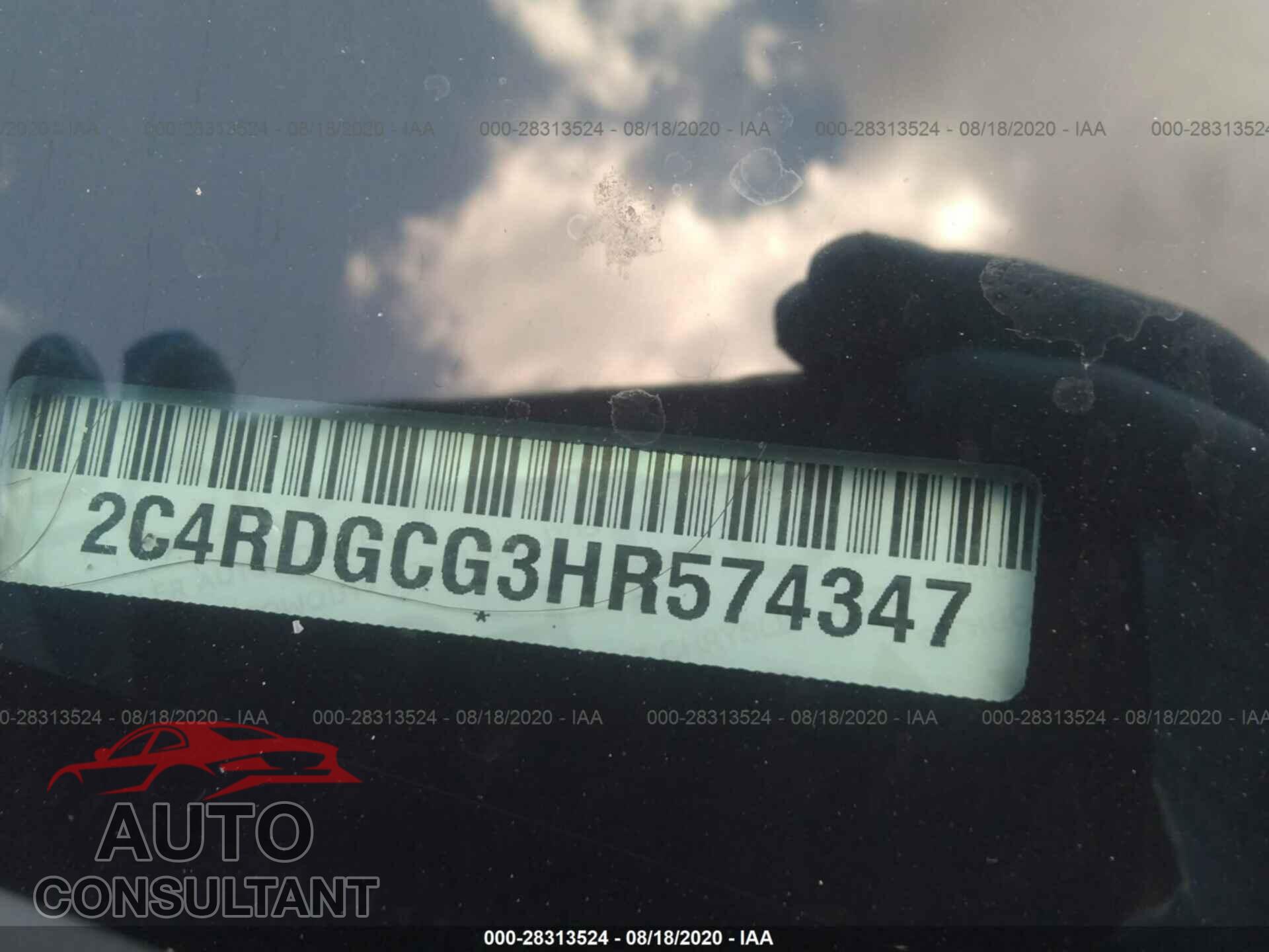 DODGE GRAND CARAVAN 2017 - 2C4RDGCG3HR574347