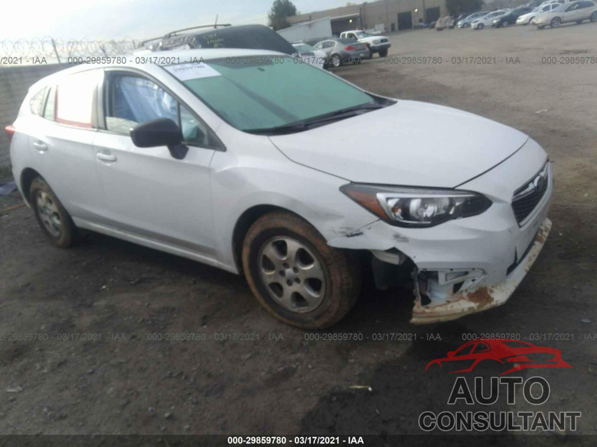 SUBARU IMPREZA 2018 - 4S3GTAA6XJ1700442