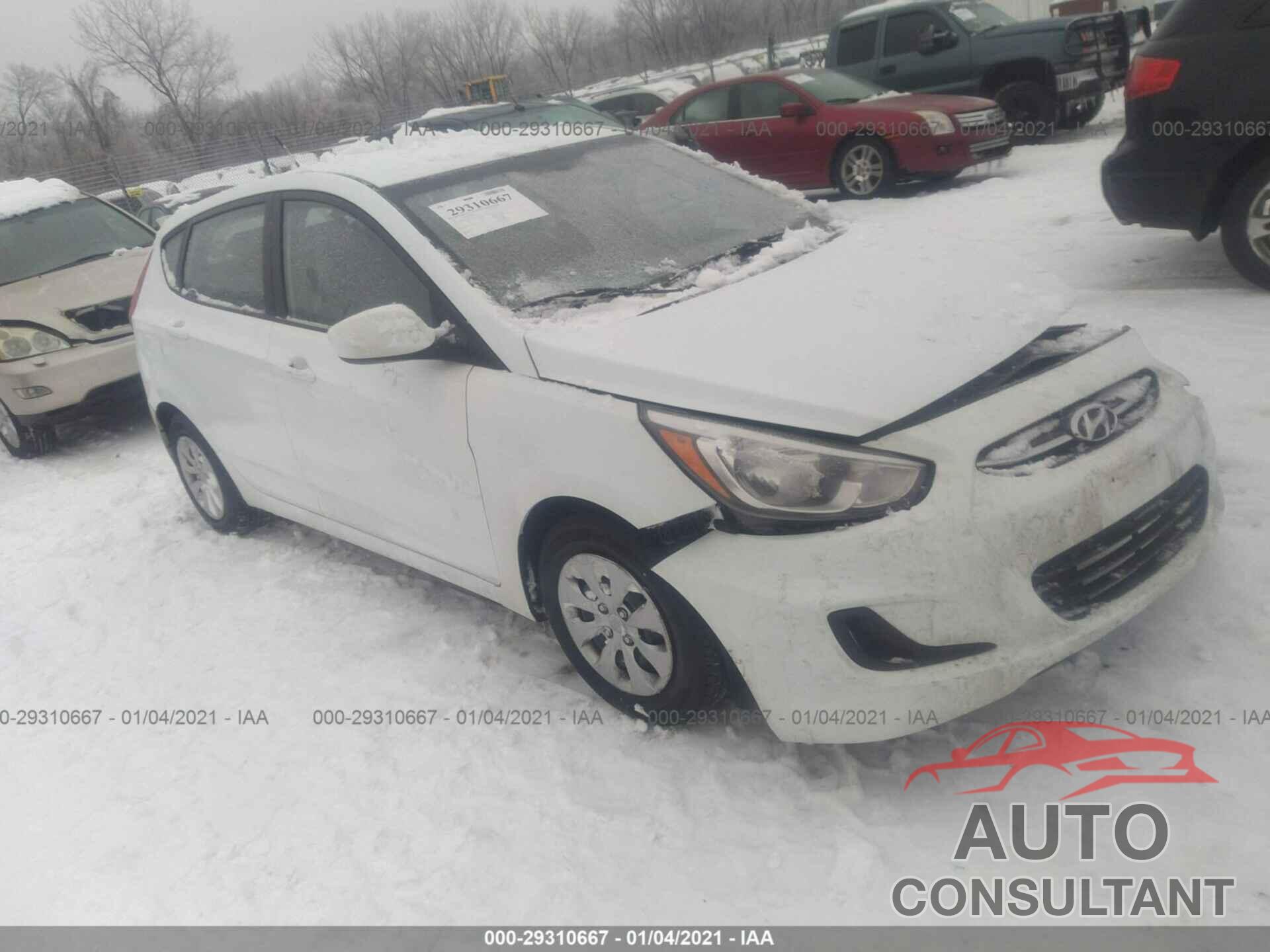 HYUNDAI ACCENT 2017 - KMHCT5AE9HU312491