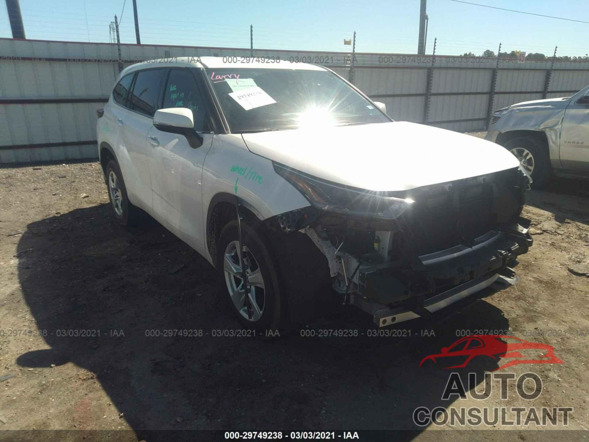 TOYOTA HIGHLANDER 2021 - 5TDCZRAH0MS038942