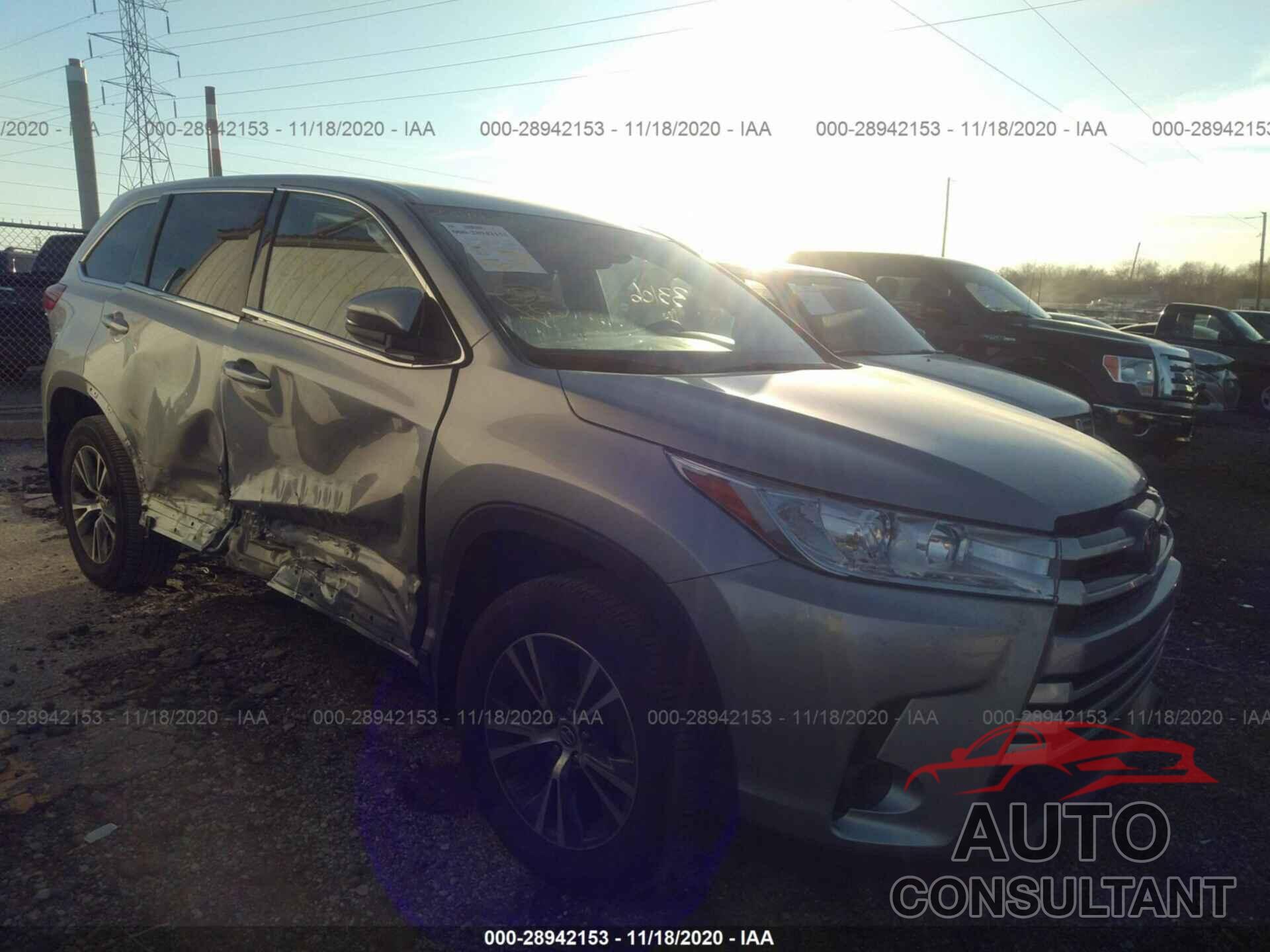 TOYOTA HIGHLANDER 2019 - 5TDZARFH6KS046387