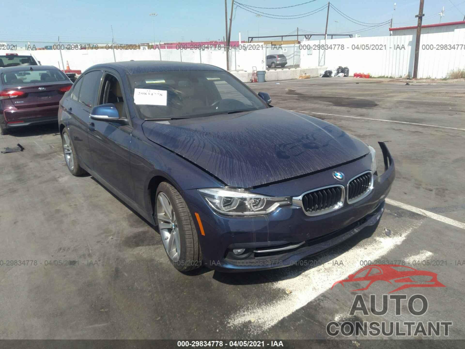 BMW 3 SERIES 2016 - WBA8E9G5XGNT86589