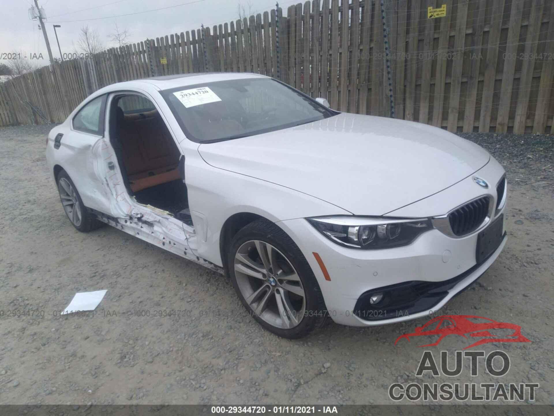 BMW 4 SERIES 2019 - WBA4W5C56KAE43867