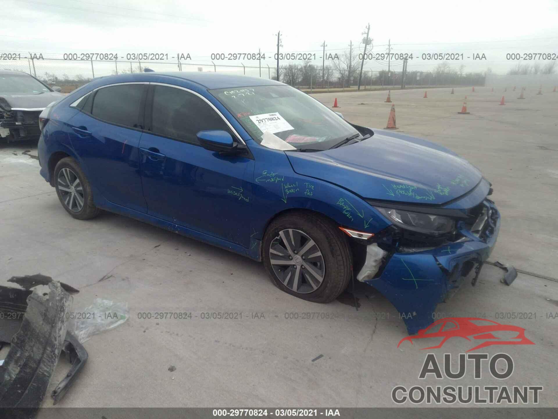 HONDA CIVIC HATCHBACK 2020 - SHHFK7H37LU215584