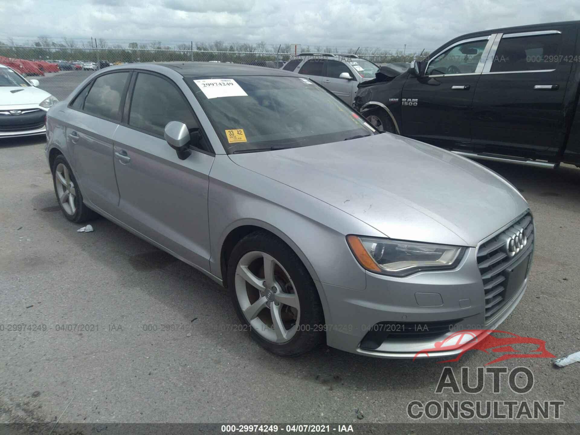 AUDI A3 2016 - WAUA7GFF7G1053316