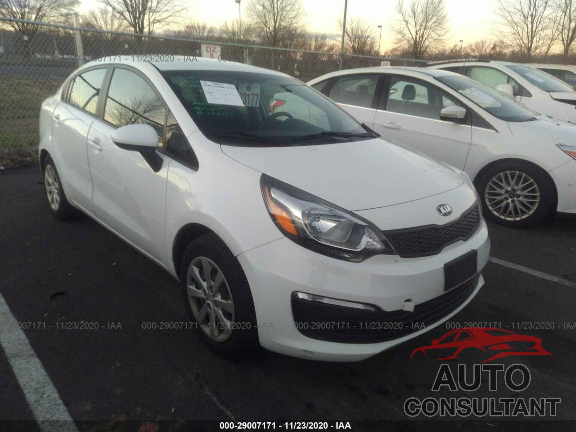 KIA RIO 2016 - KNADM4A35G6578623
