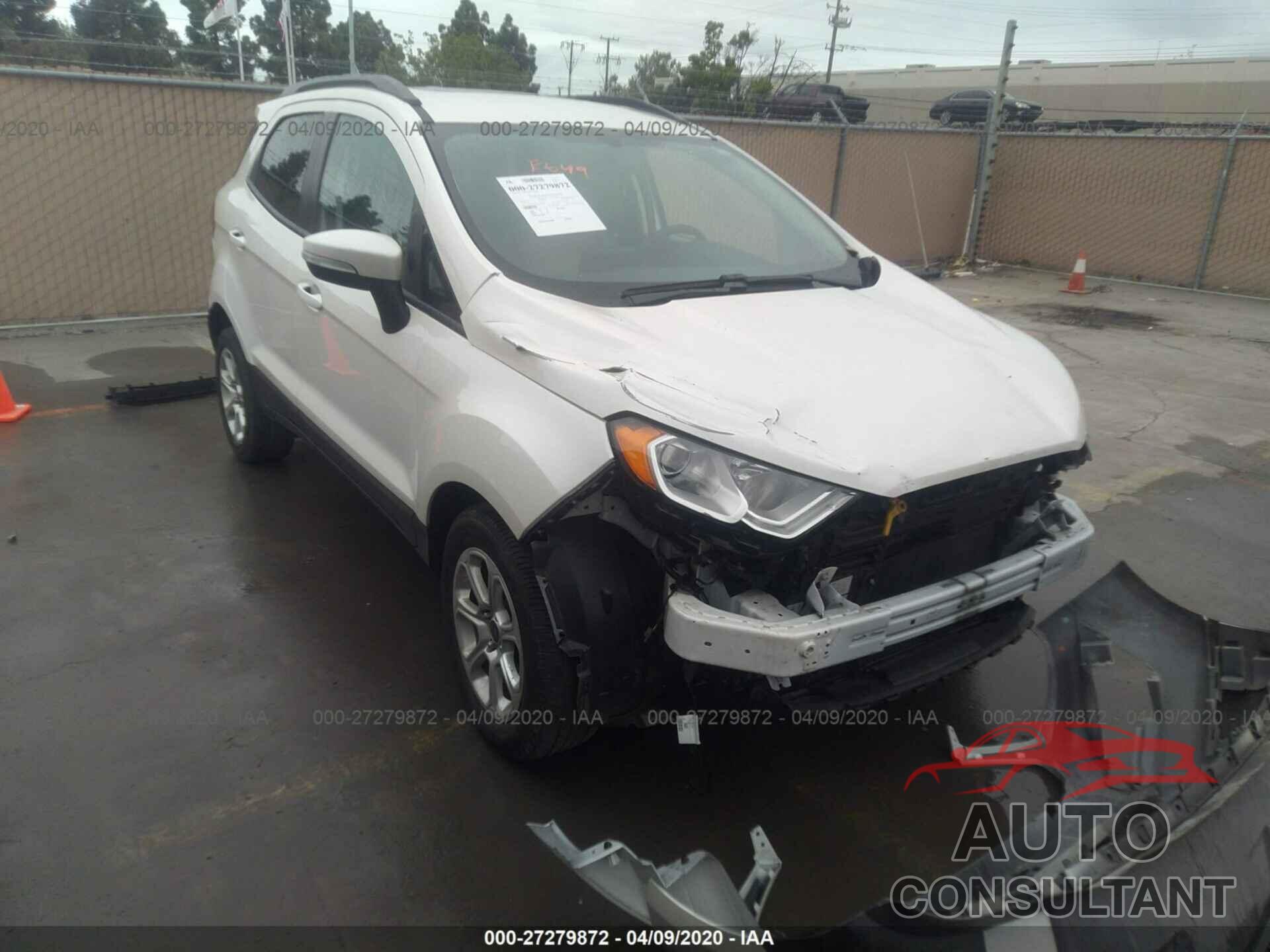 FORD ECOSPORT 2018 - MAJ3P1TE3JC164838